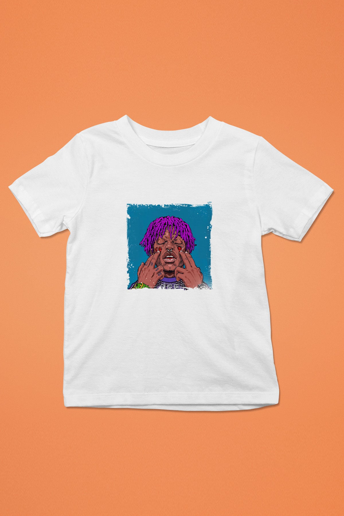 Lil Uzi Vert Baskılı Unisex Beyaz Çocuk Tişört