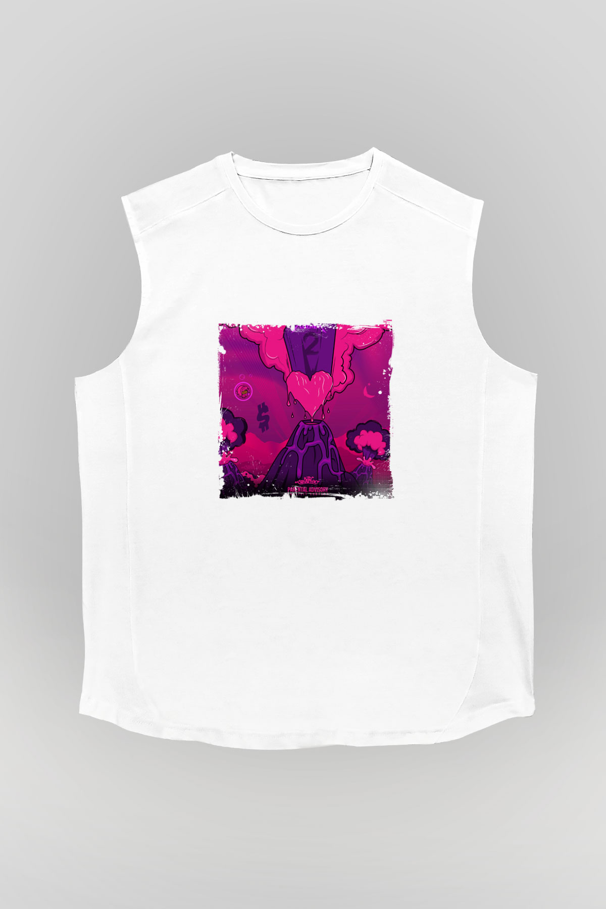 Lil Uzi Vert Baskılı Unisex Beyaz Kolsuz Tişört