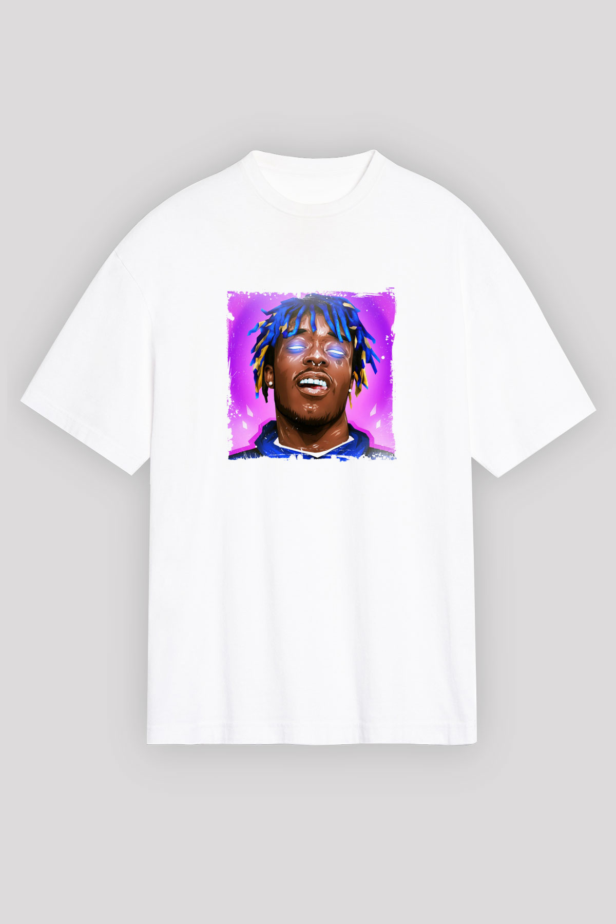 Lil Uzi Vert Baskılı Oversize Beyaz Tişört