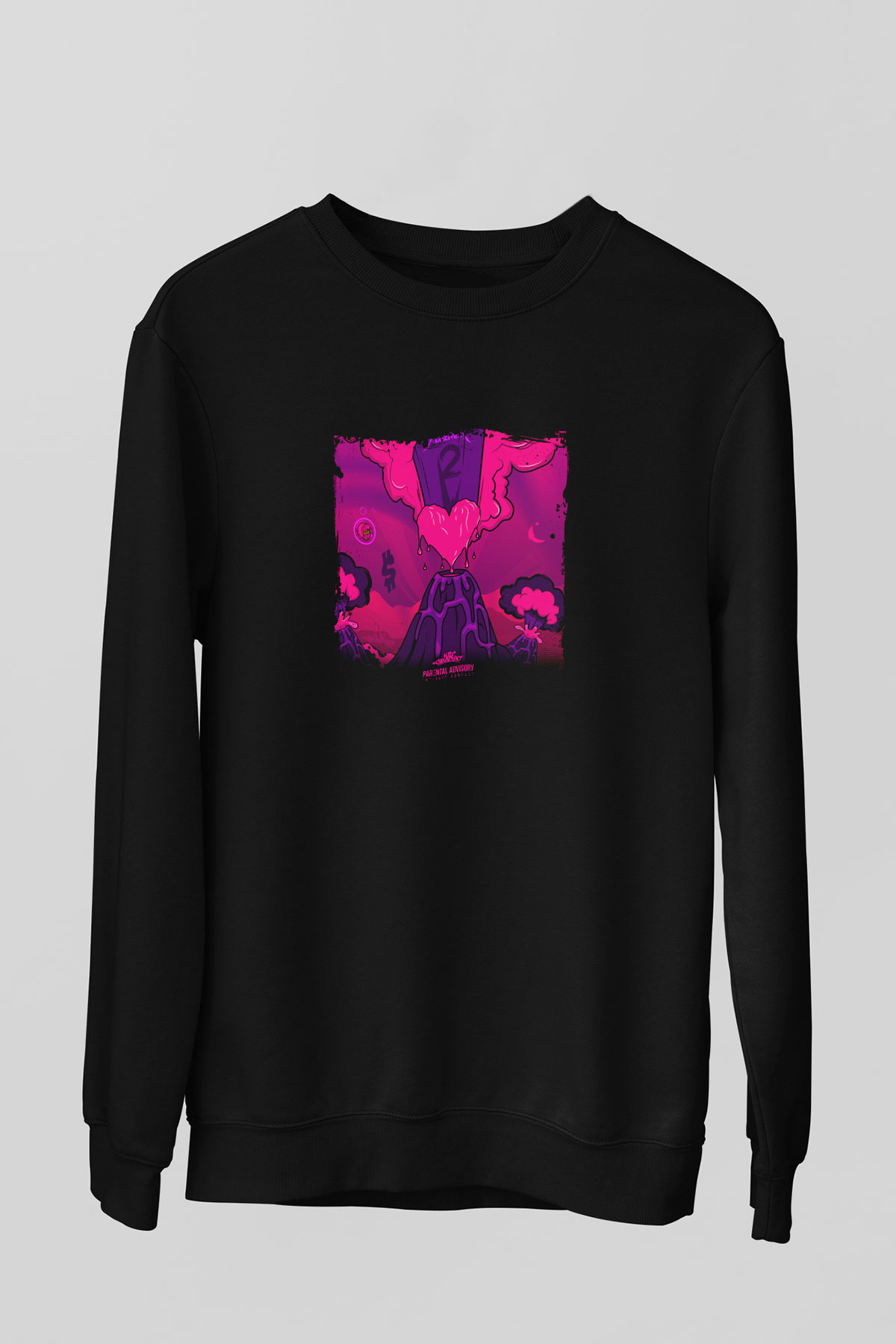 Lil Uzi Vert Baskılı Unisex Siyah Sweatshirt
