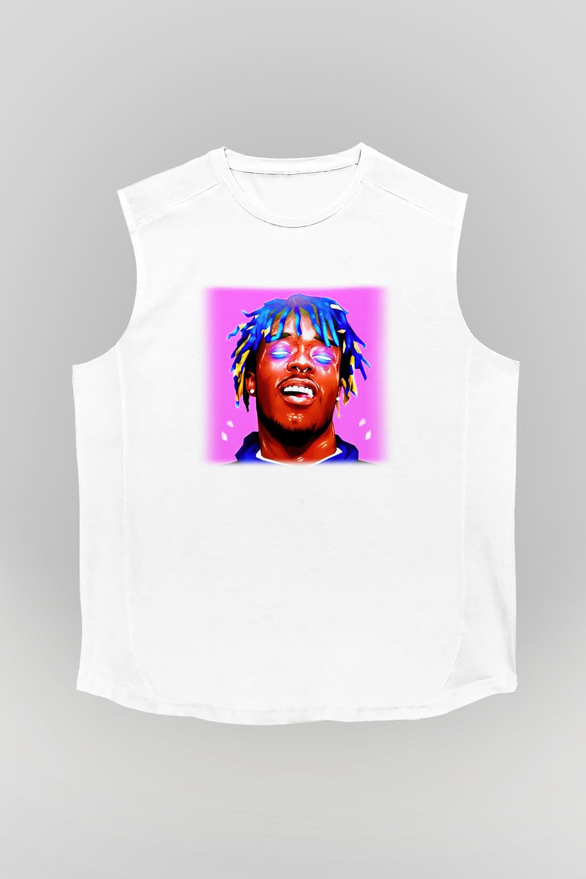 Lil Uzi Vert Beyaz Unisex Kolsuz Tişört