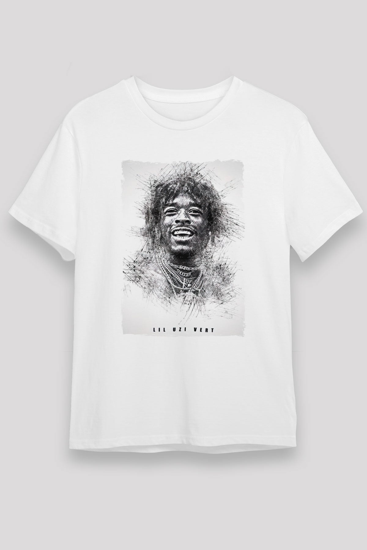 Lil Uzi Vert Beyaz Unisex Tişört T-Shirt - TişörtFabrikası