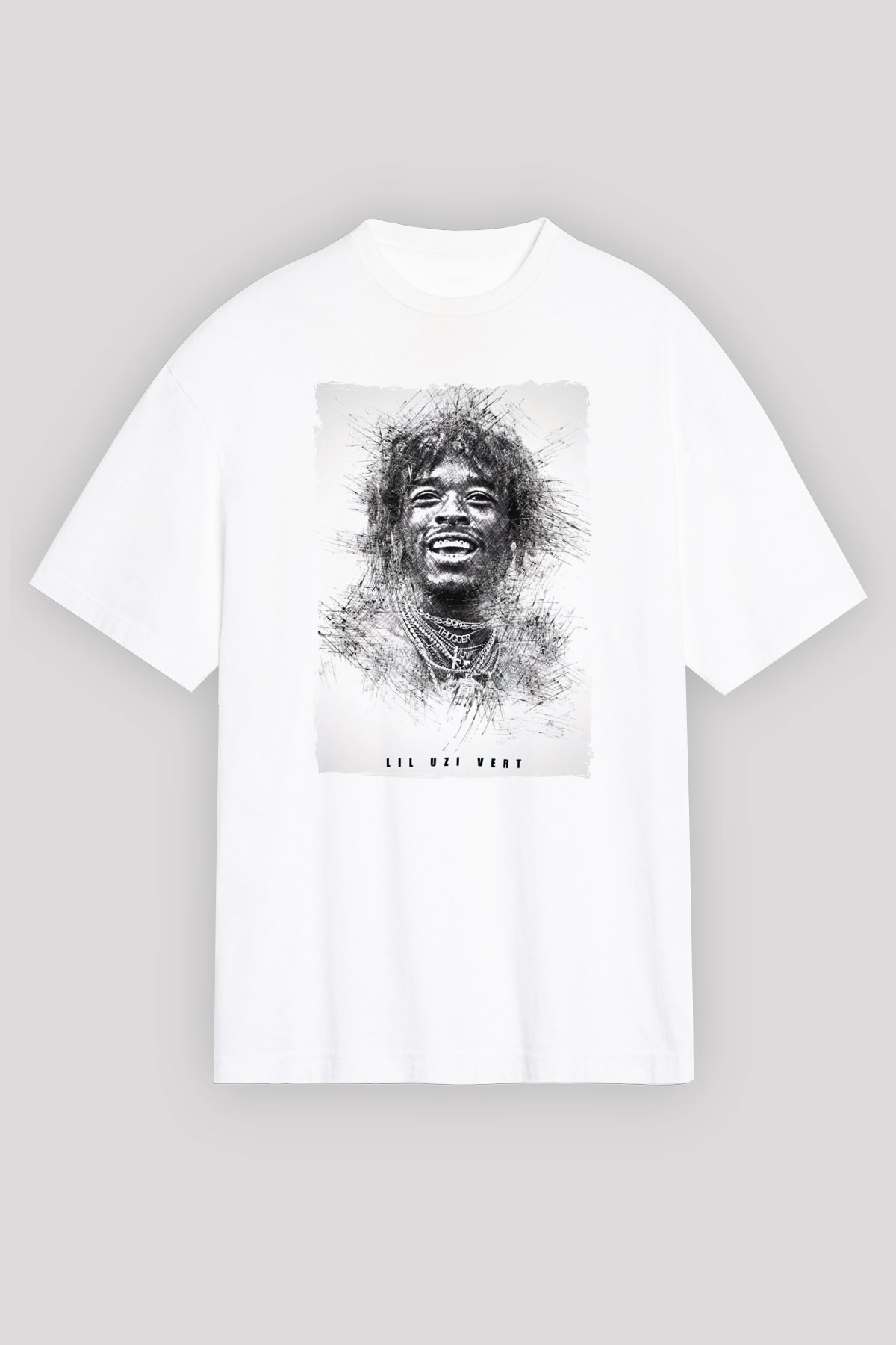 Lil Uzi Vert Beyaz Oversize Tişört Oversize T-shirt - TişörtFabrikası