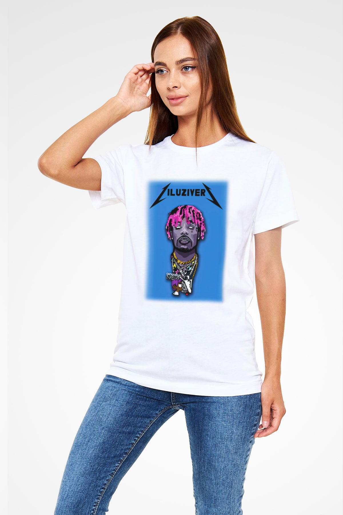 Lil Uzi Vert Beyaz Unisex Tişört T-Shirt - TişörtFabrikası