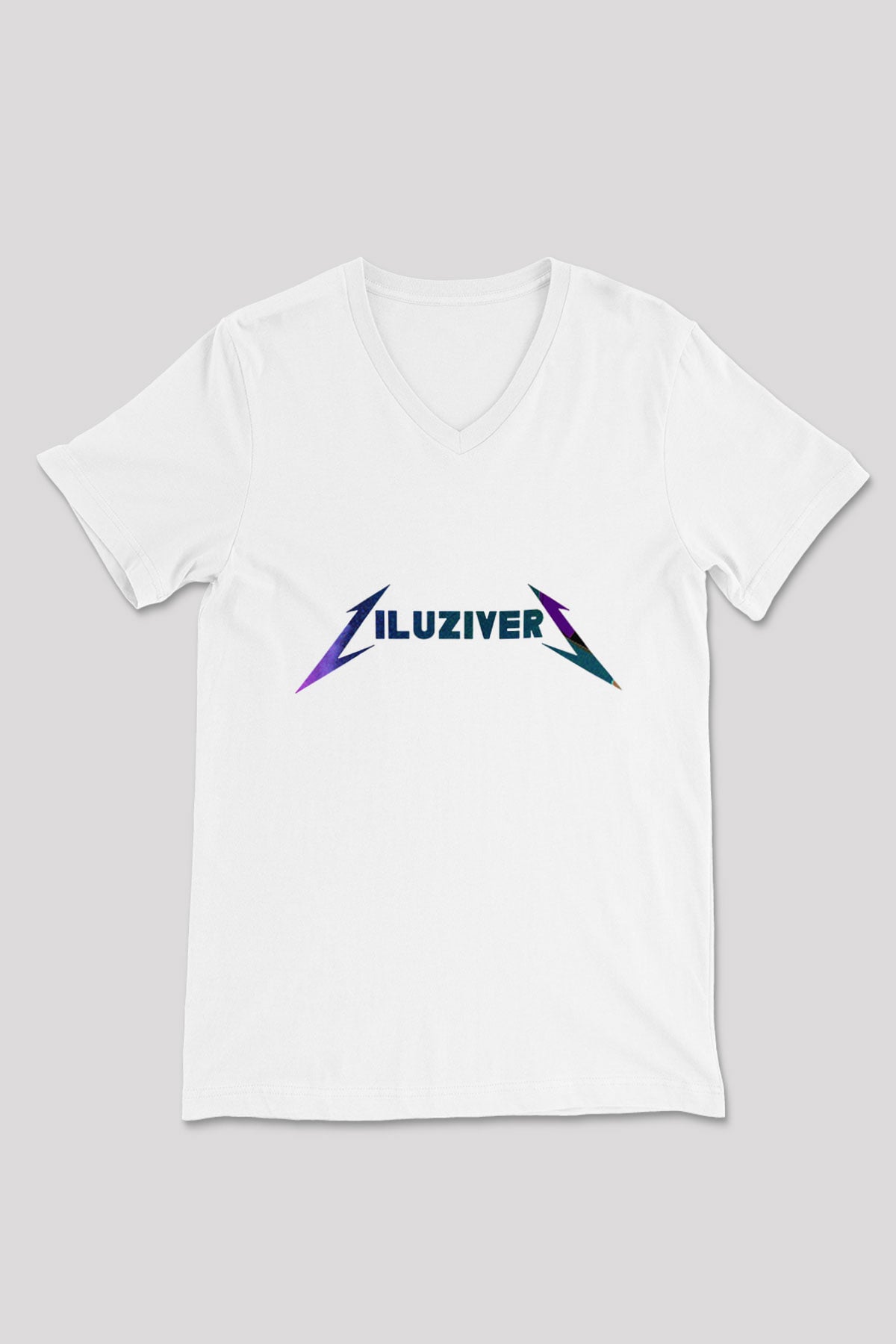 Lil Uzi Vert Beyaz Unisex V Yaka Tişört T-Shirt