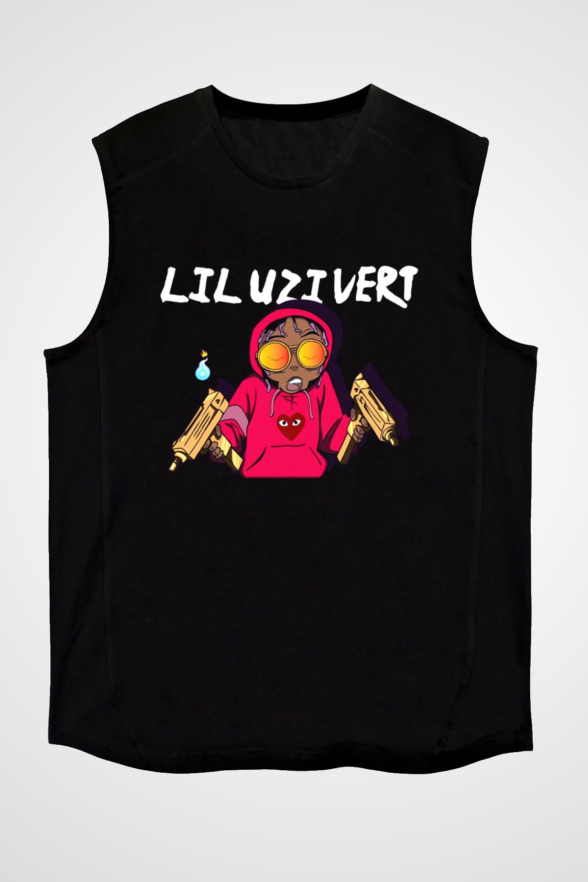Lil Uzi Vert Siyah Unisex Kolsuz Tişört