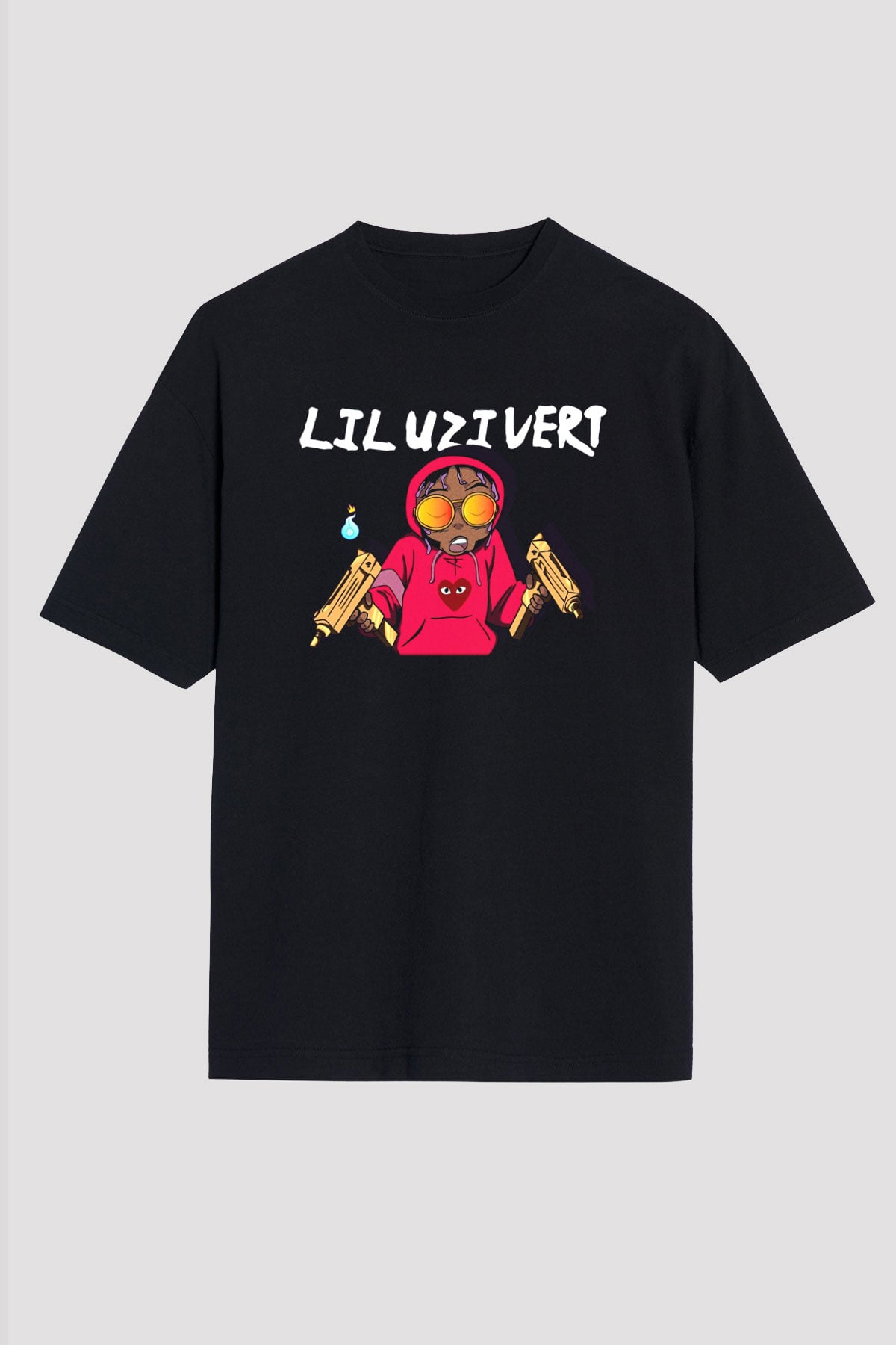 Lil Uzi Vert Siyah Unisex Oversize Tişört T-Shirt
