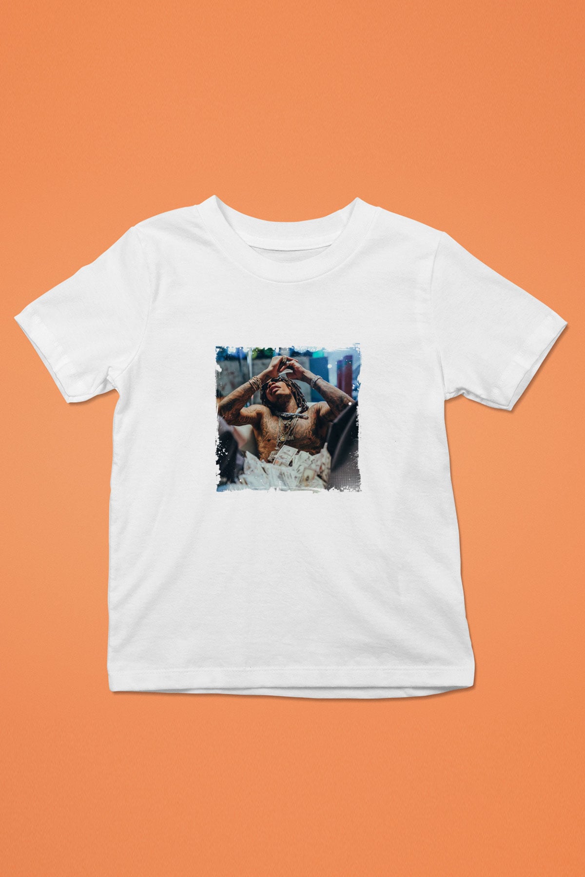 Lil Wayne Baskılı Unisex Beyaz Çocuk Tişört