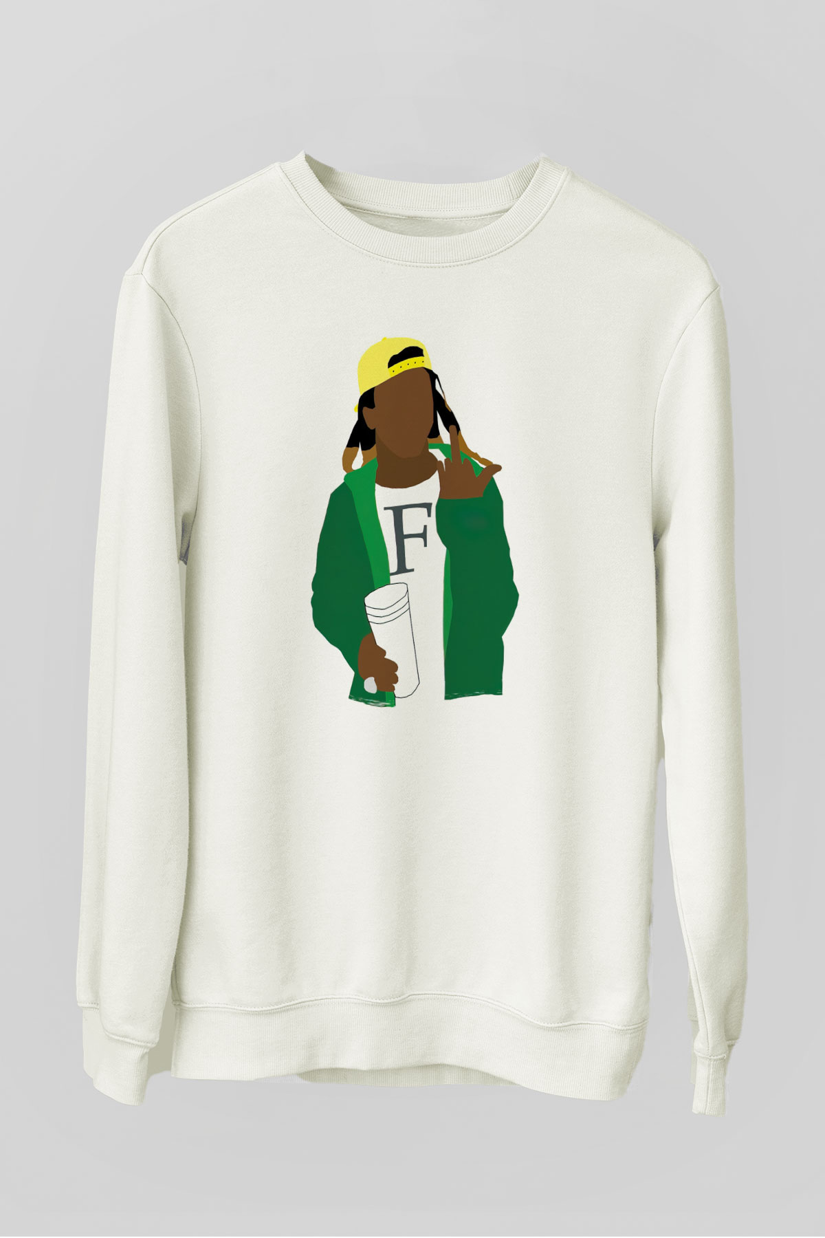 Lil Wayne Beyaz Unisex Sweatshirt