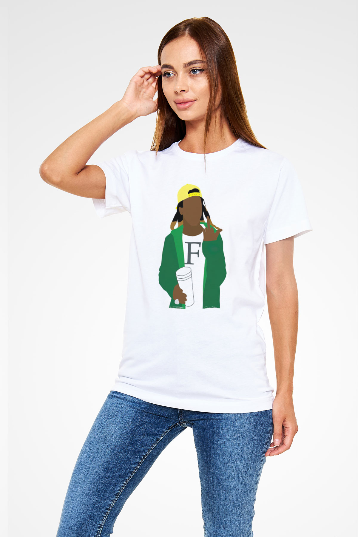 Lil Wayne Beyaz Unisex Tişört T-Shirt - TişörtFabrikası
