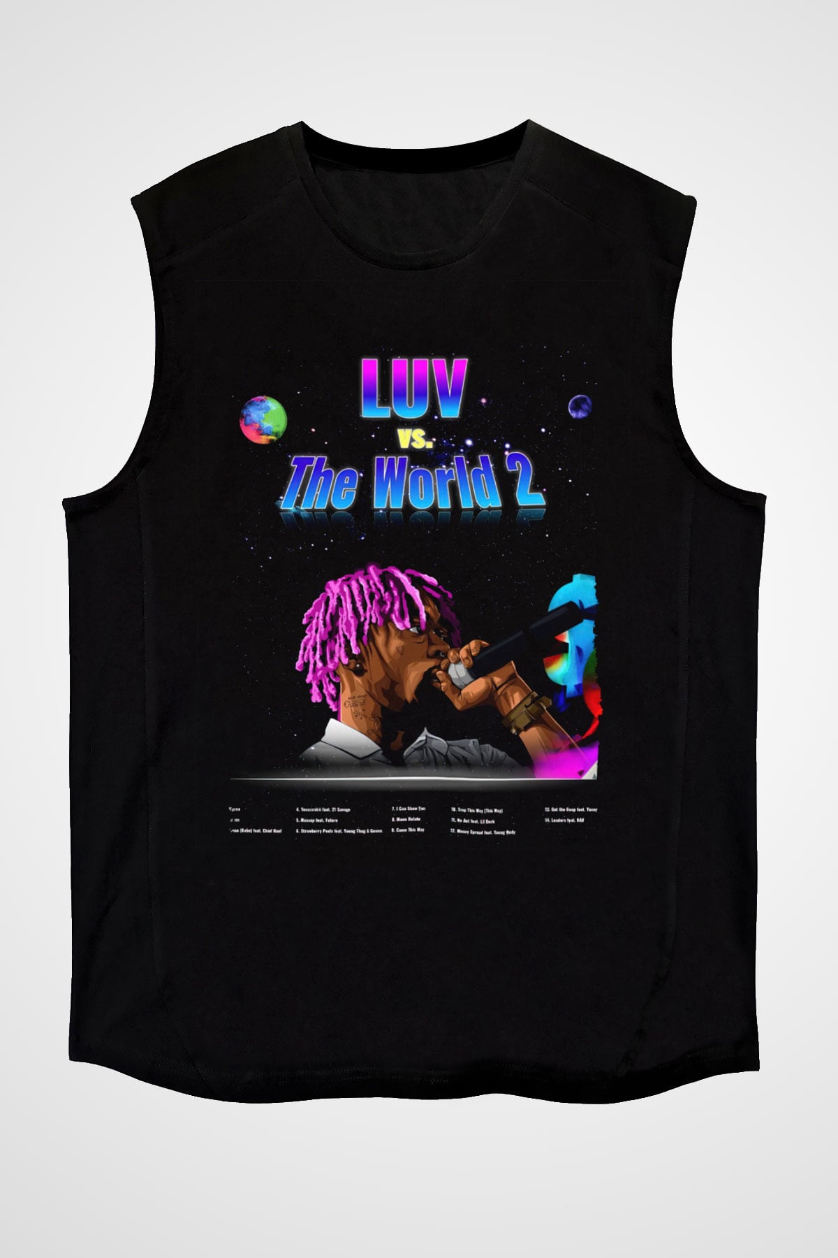 Lil Wayne Siyah Unisex Kolsuz Tişört