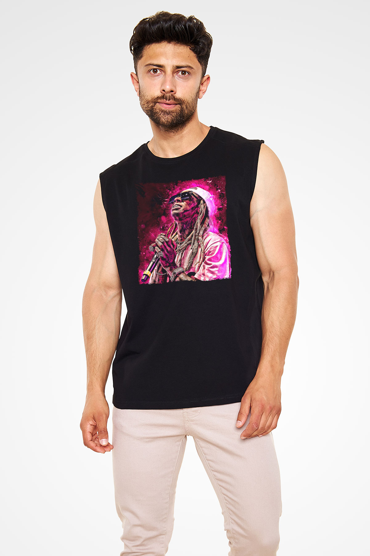 Lil Wayne Siyah Unisex Kolsuz Tişört