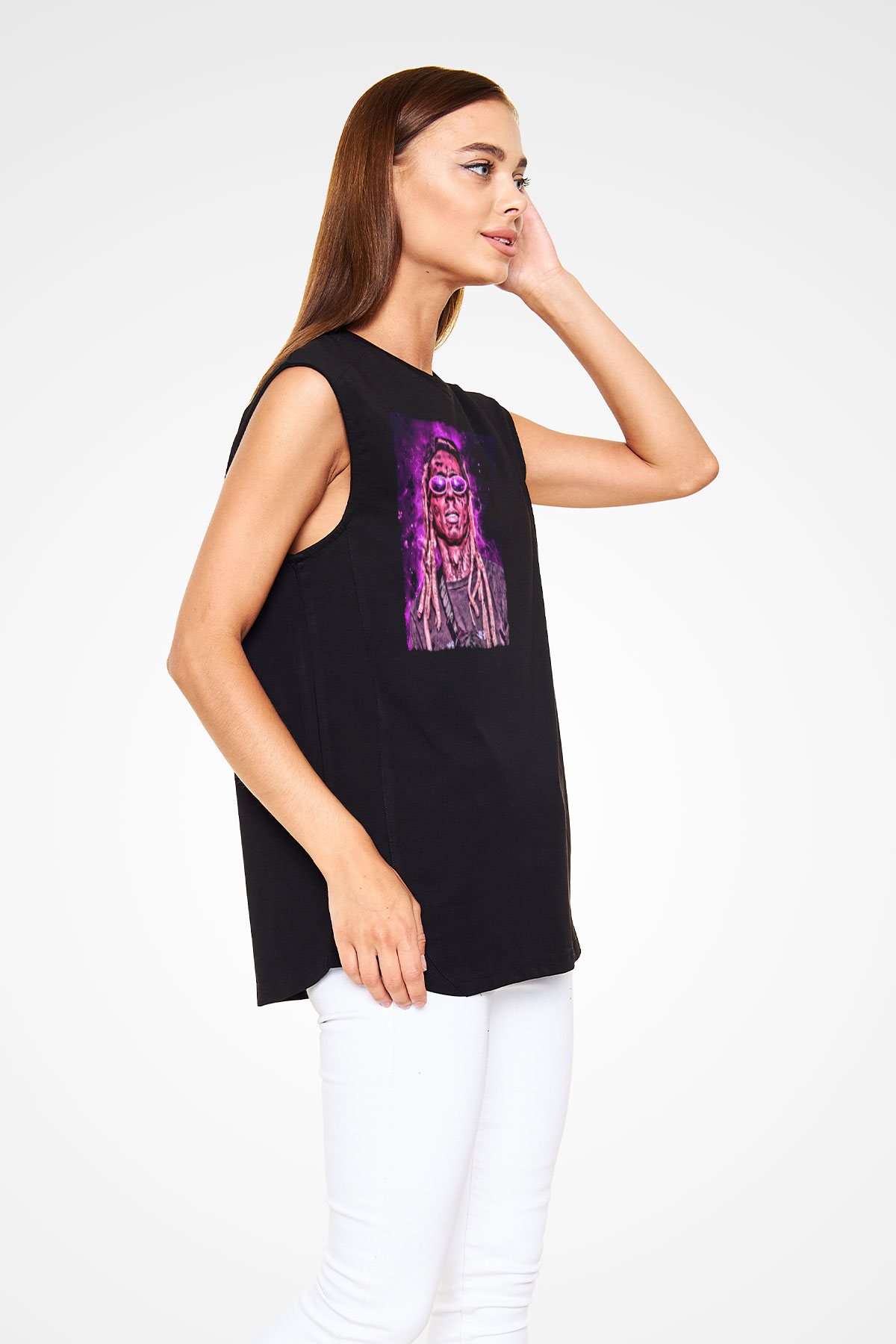 Lil Wayne Siyah Unisex Kolsuz Tişört