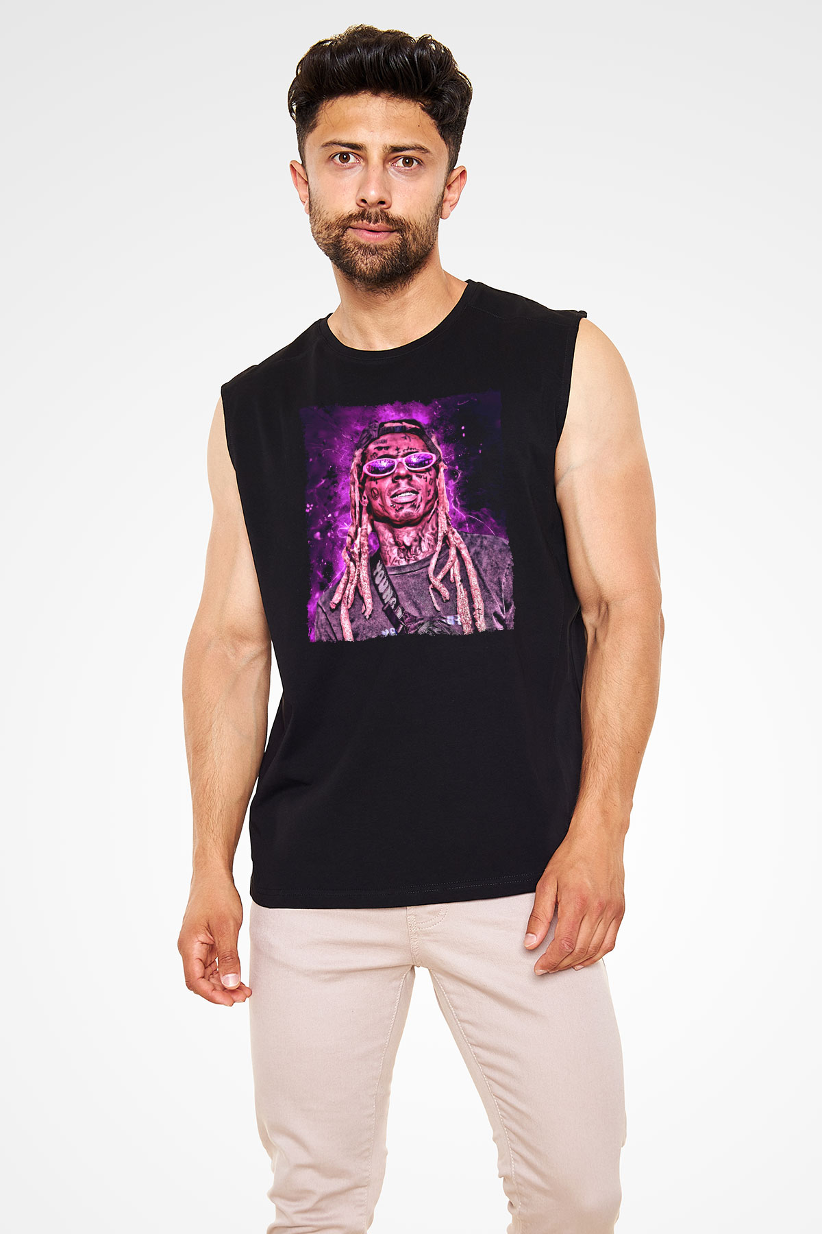 Lil Wayne Siyah Unisex Kolsuz Tişört