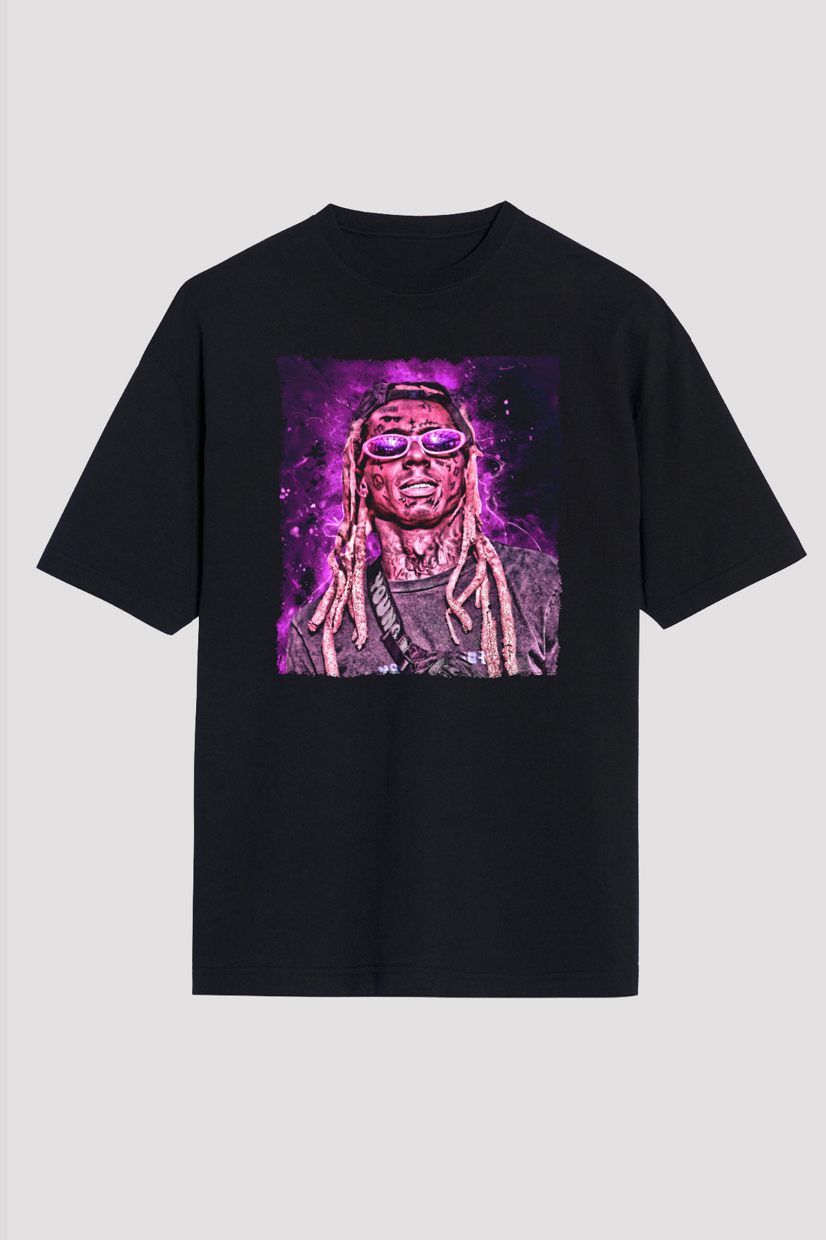 Lil Wayne Siyah Oversize Tişört Oversize T-shirt - TişörtFabrikası