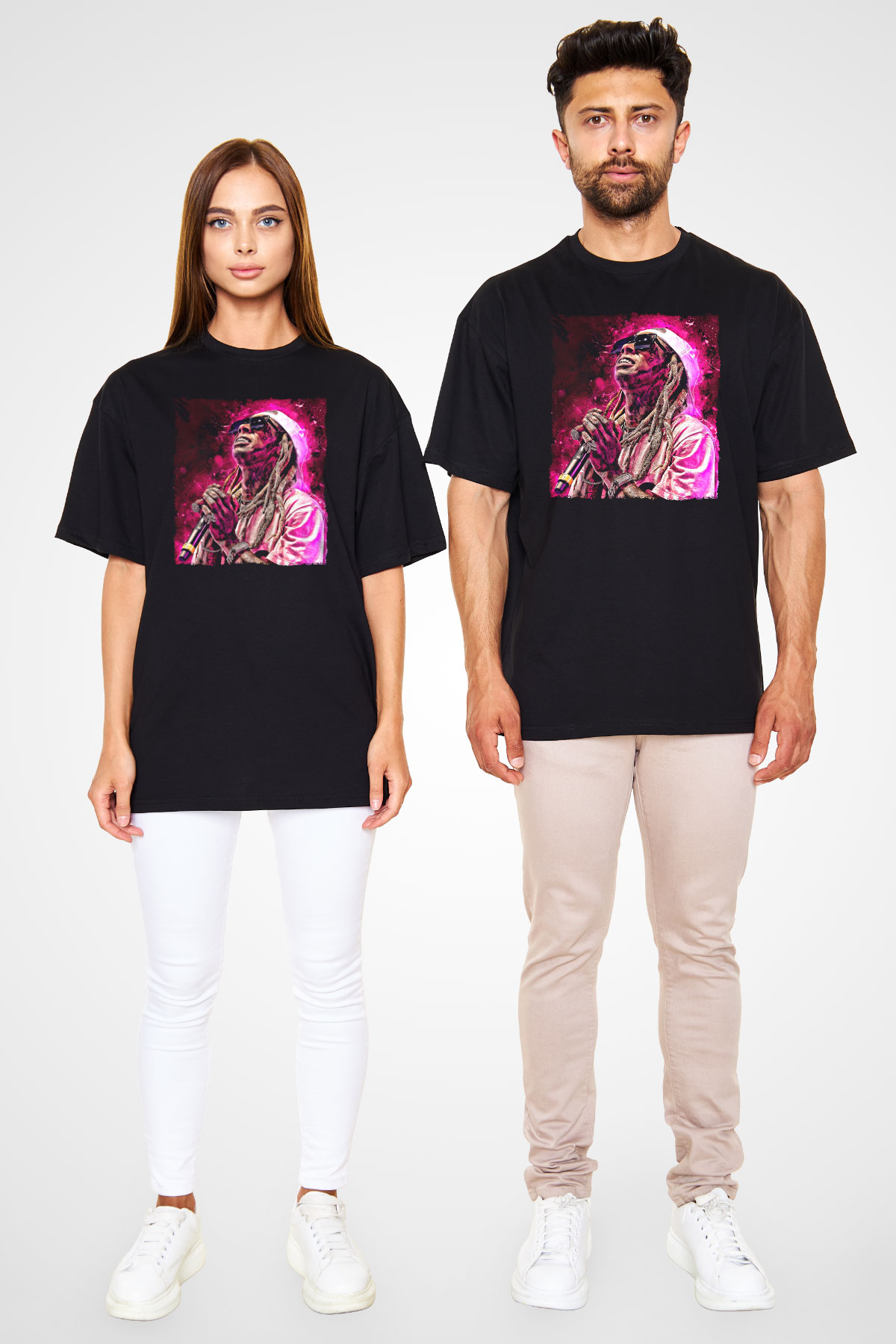 Lil Wayne Siyah Oversize Tişört Oversize T-shirt - TişörtFabrikası