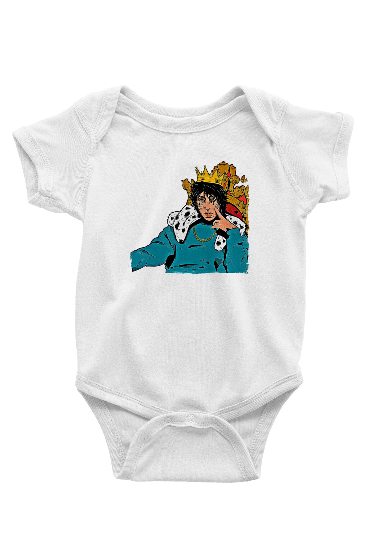 Lil Xan Baskılı Beyaz Unisex Bebek Body - Zıbın