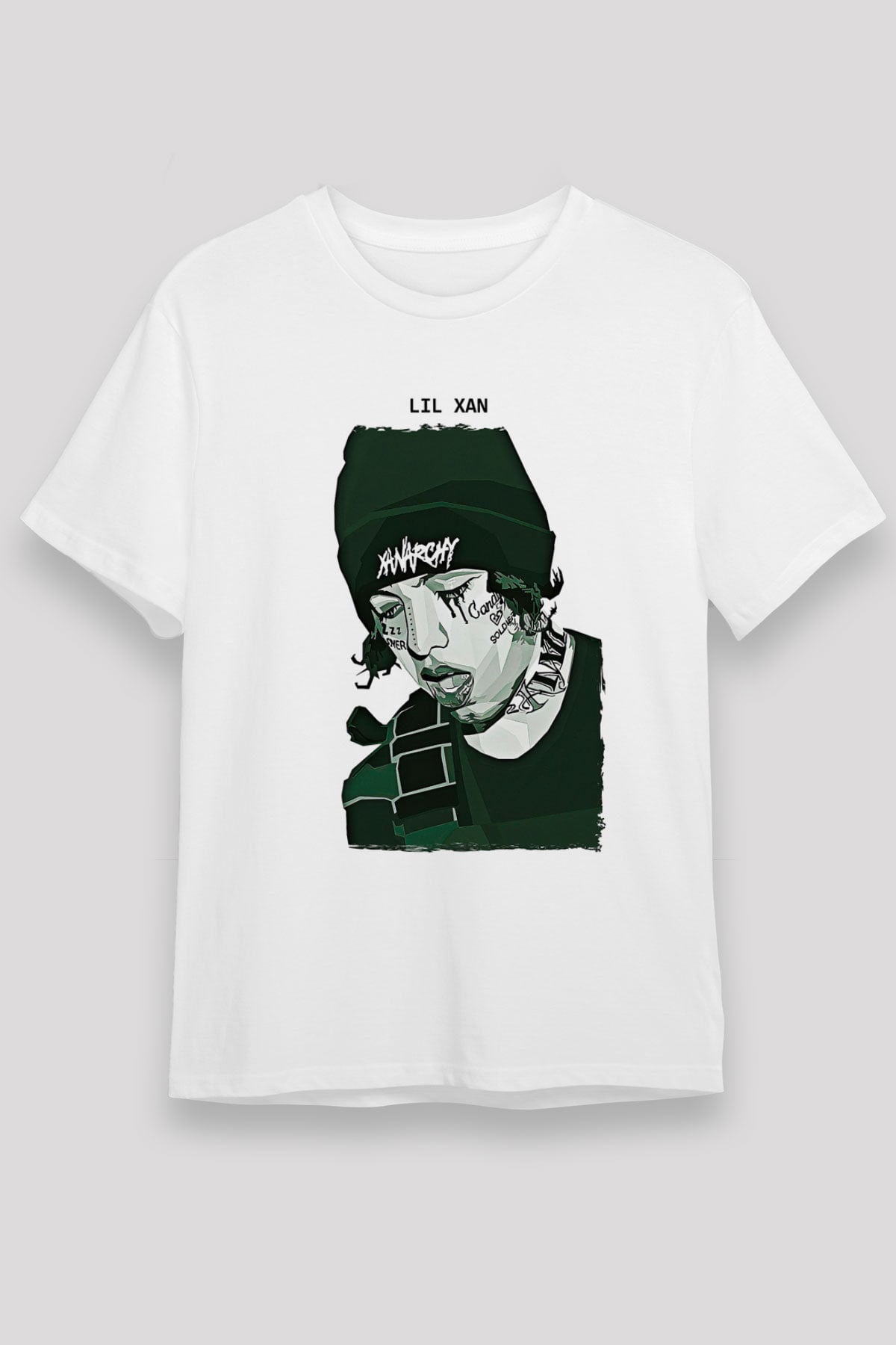 Lil Xan Baskılı Unisex Beyaz Tişört - Tshirt