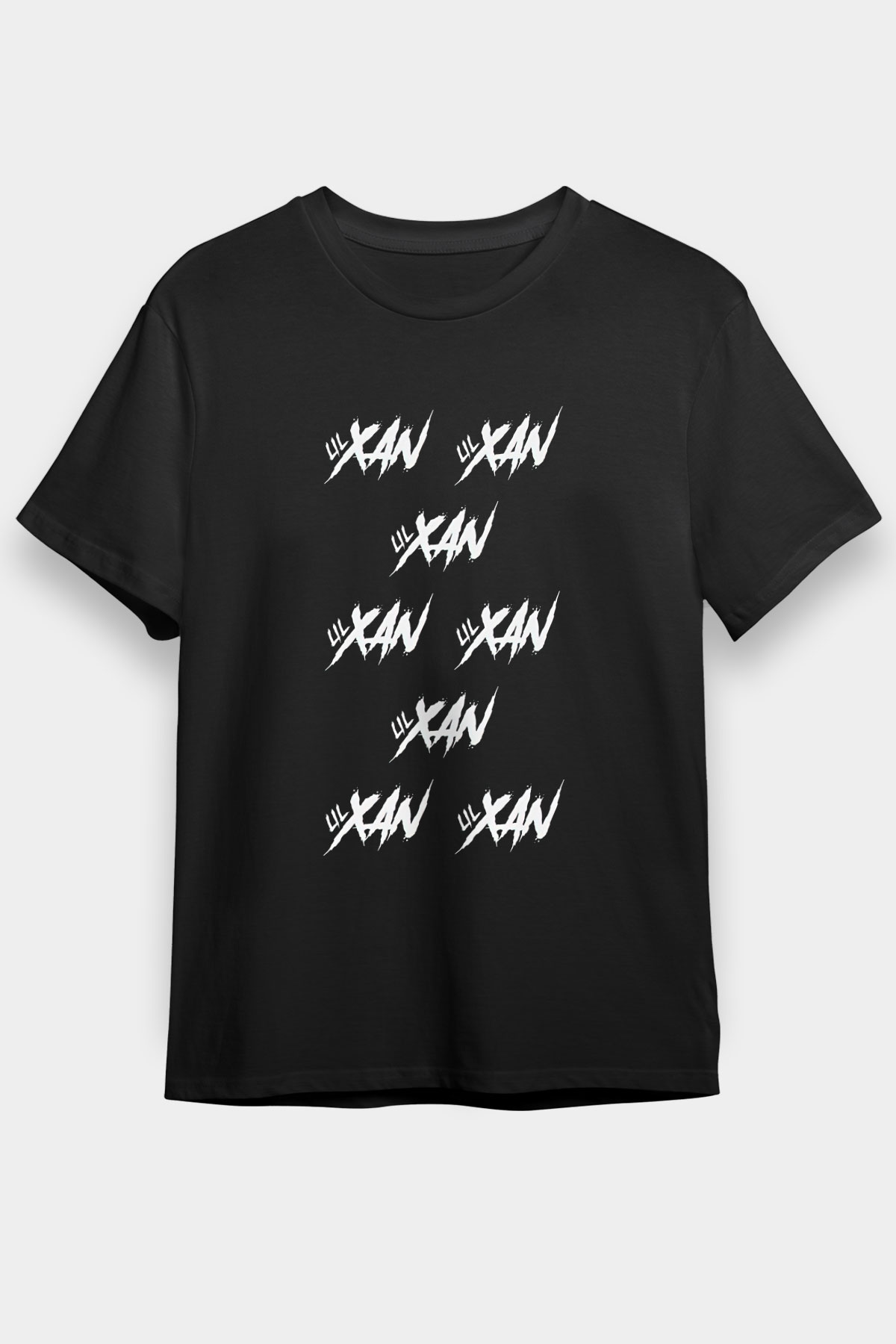 Lil Xan Baskılı Unisex Siyah Tişört - Tshirt