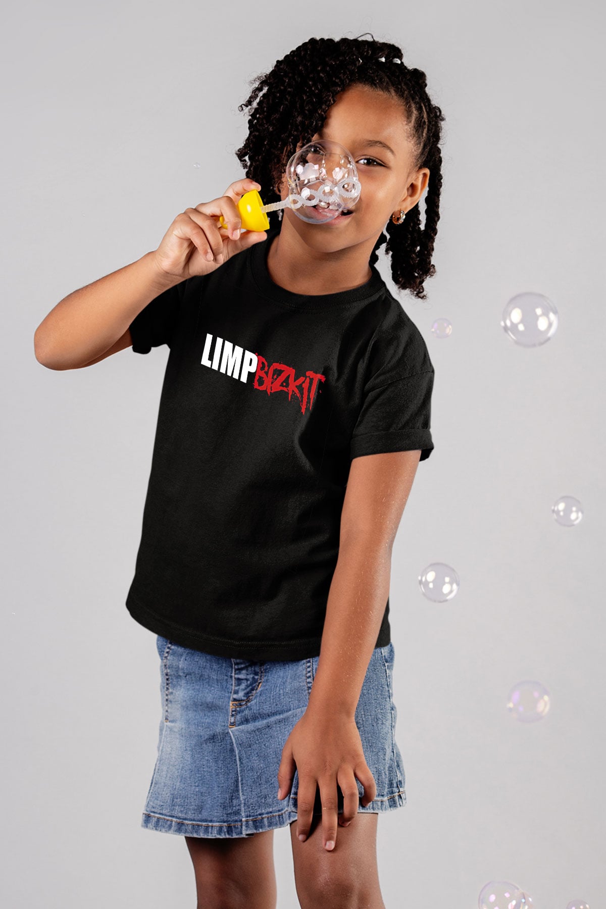 Limp Bizkit Baskılı Unisex Siyah Çocuk Tişört - Tshirt
