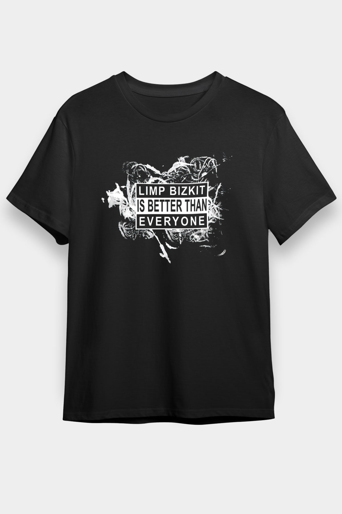 Limp Bizkit Baskılı Unisex Siyah Tişört - Tshirt