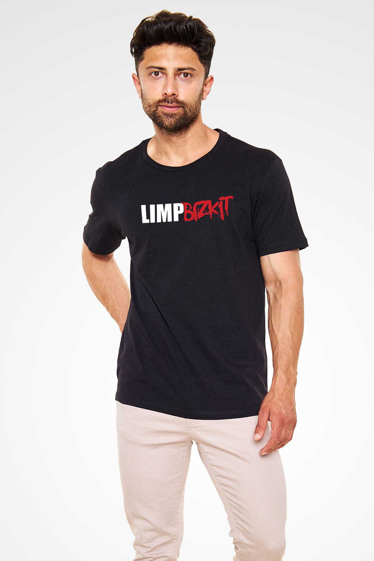 Limp Bizkit Baskılı Unisex Siyah Tişört - Tshirt