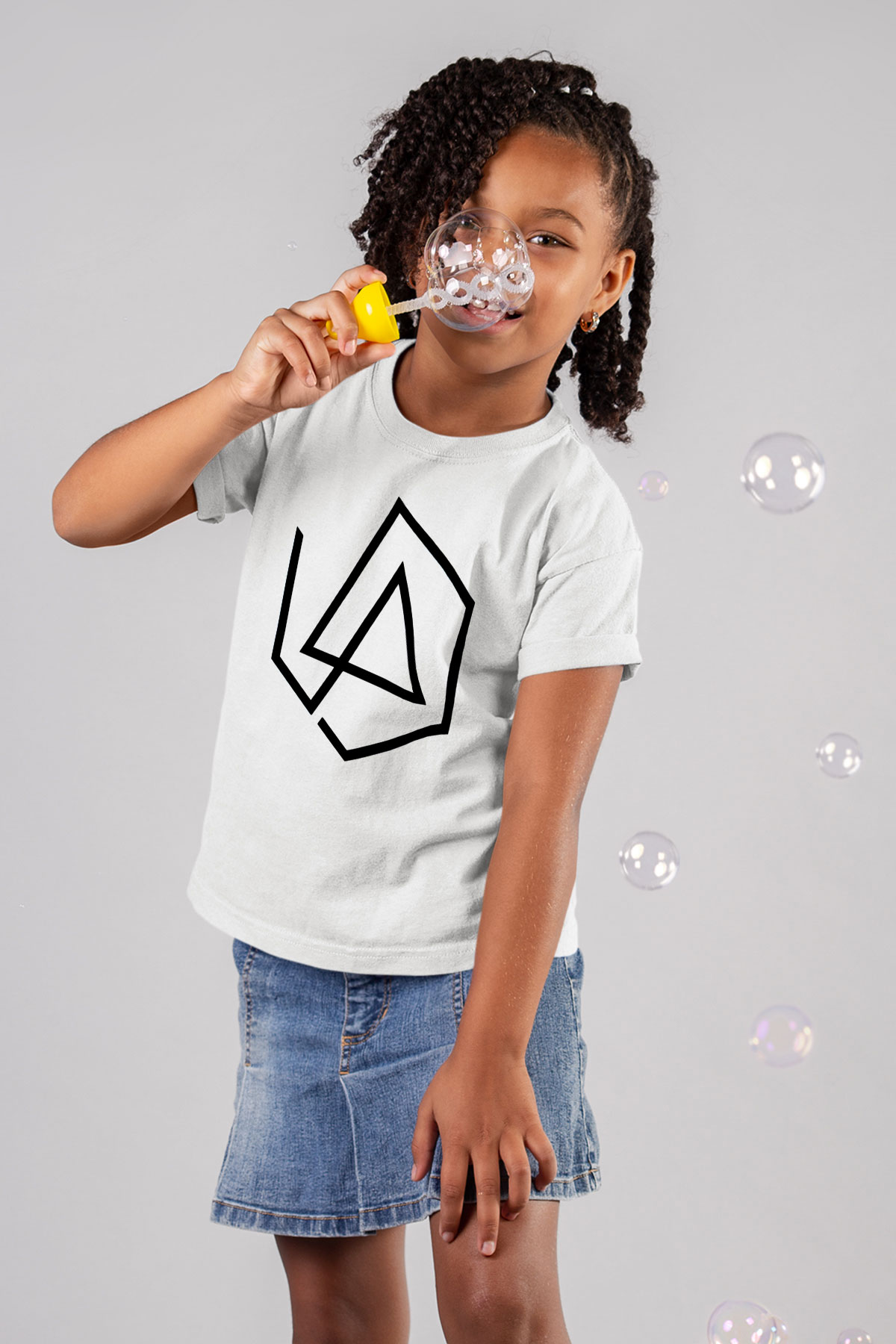 Linkin Park Baskılı Beyaz Unisex Çocuk Tişört