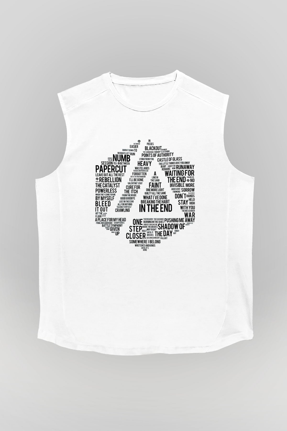 Linkin Park Beyaz Unisex Kolsuz Tişört