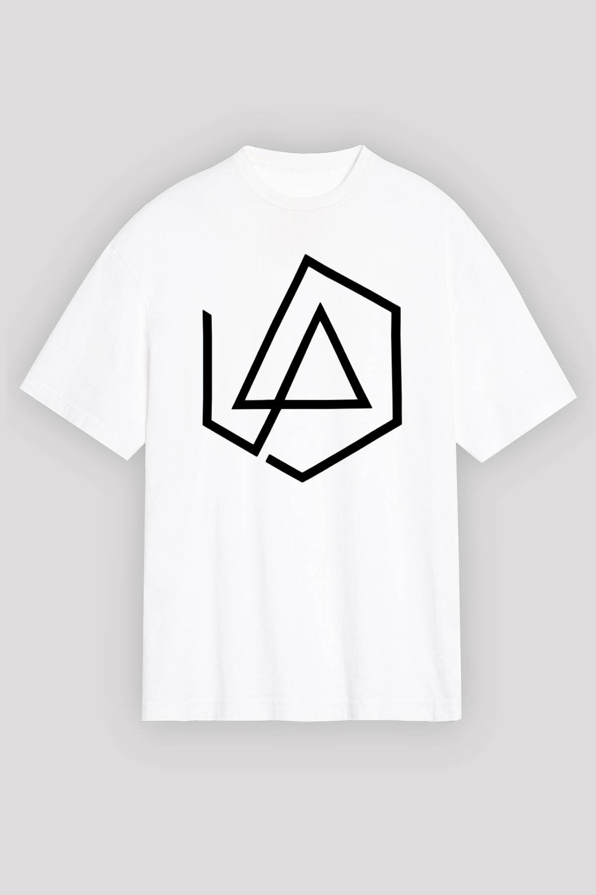Linkin Park Beyaz Unisex Oversize Tişört T-Shirt