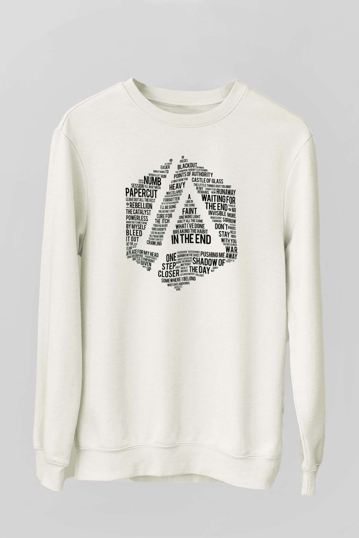 Linkin Park Beyaz Unisex Sweatshirt