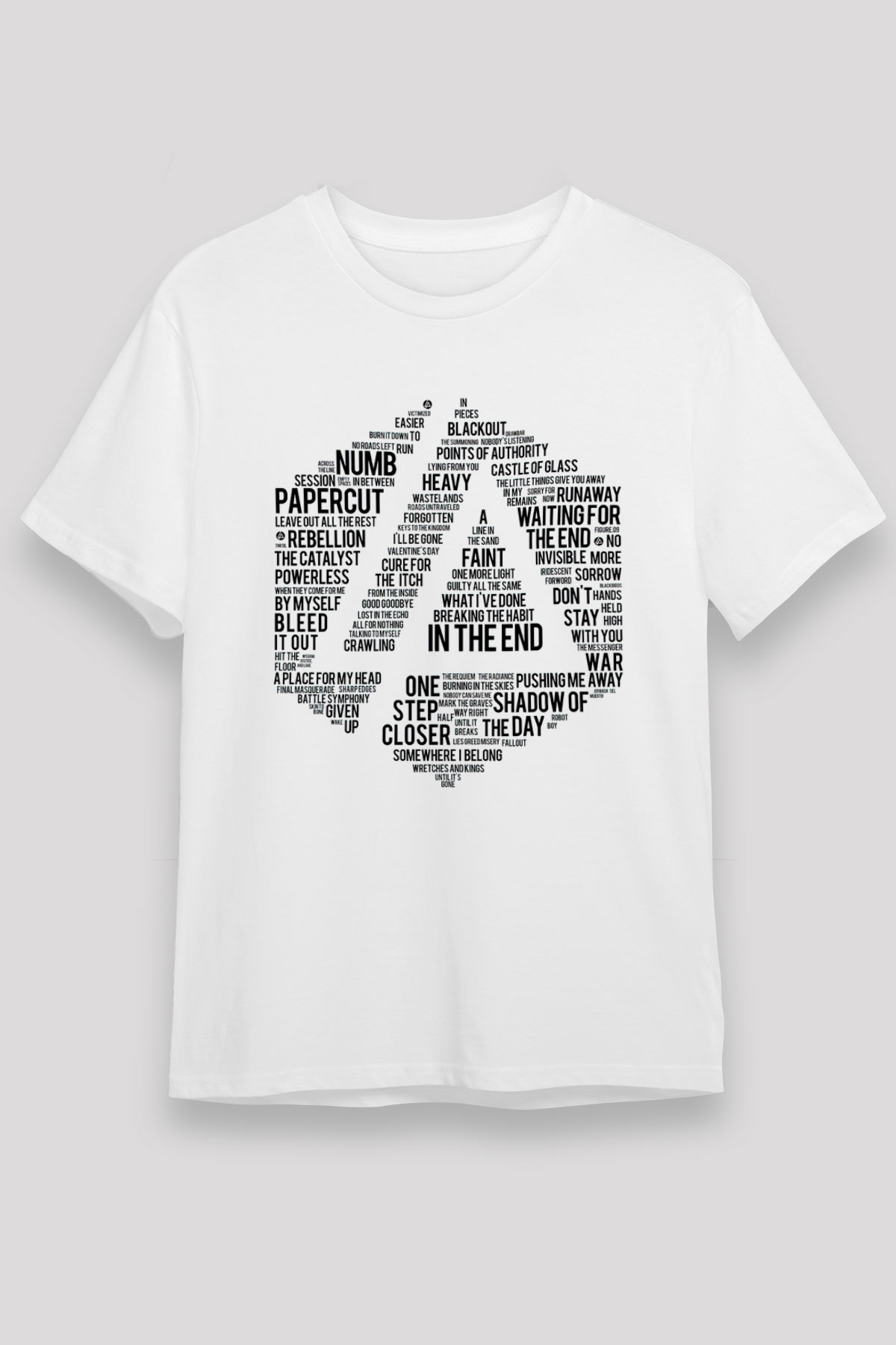 Linkin Park Beyaz Unisex Tişört T-Shirt - TişörtFabrikası