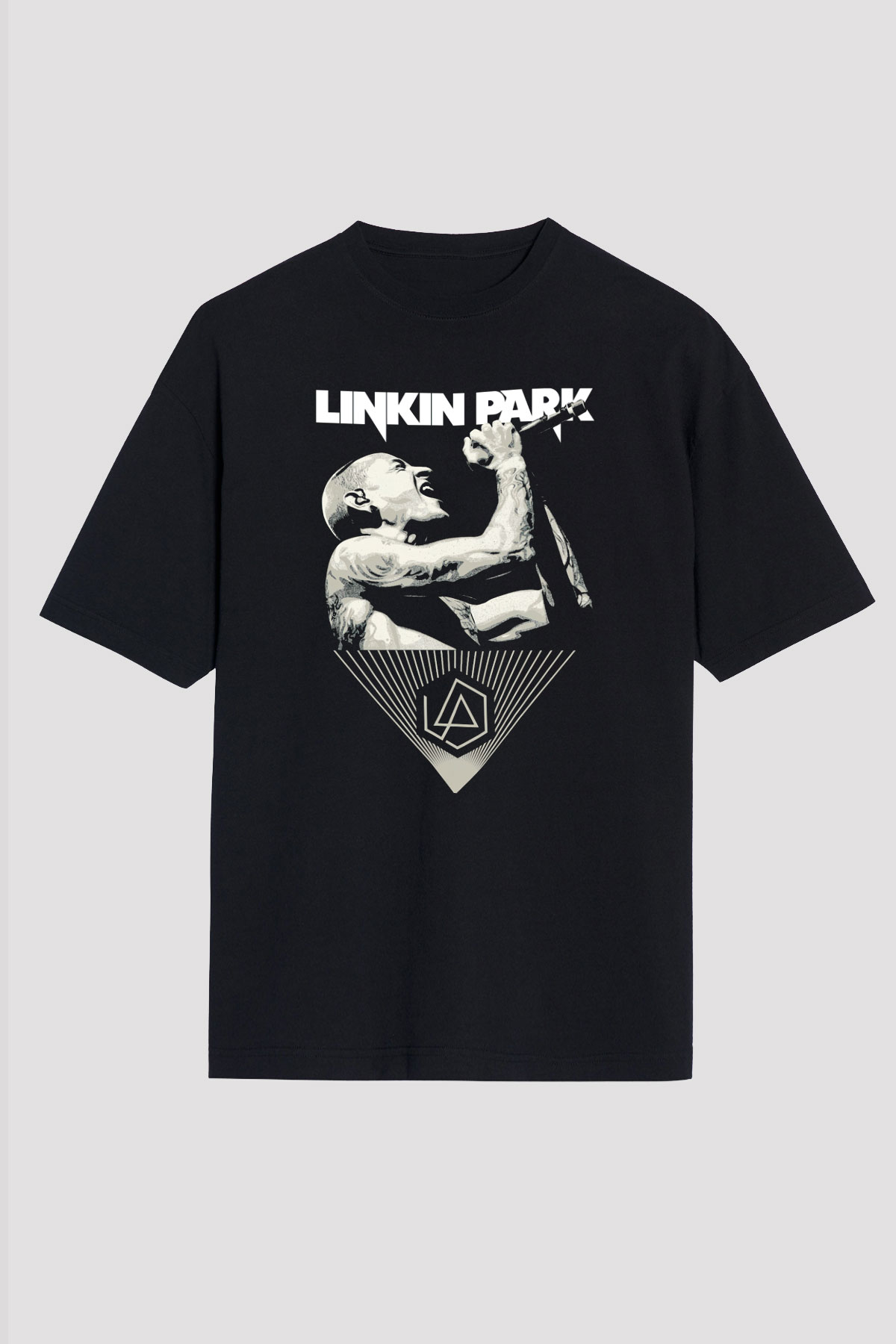 Linkin Park Siyah Unisex Oversize Tişört T-Shirt