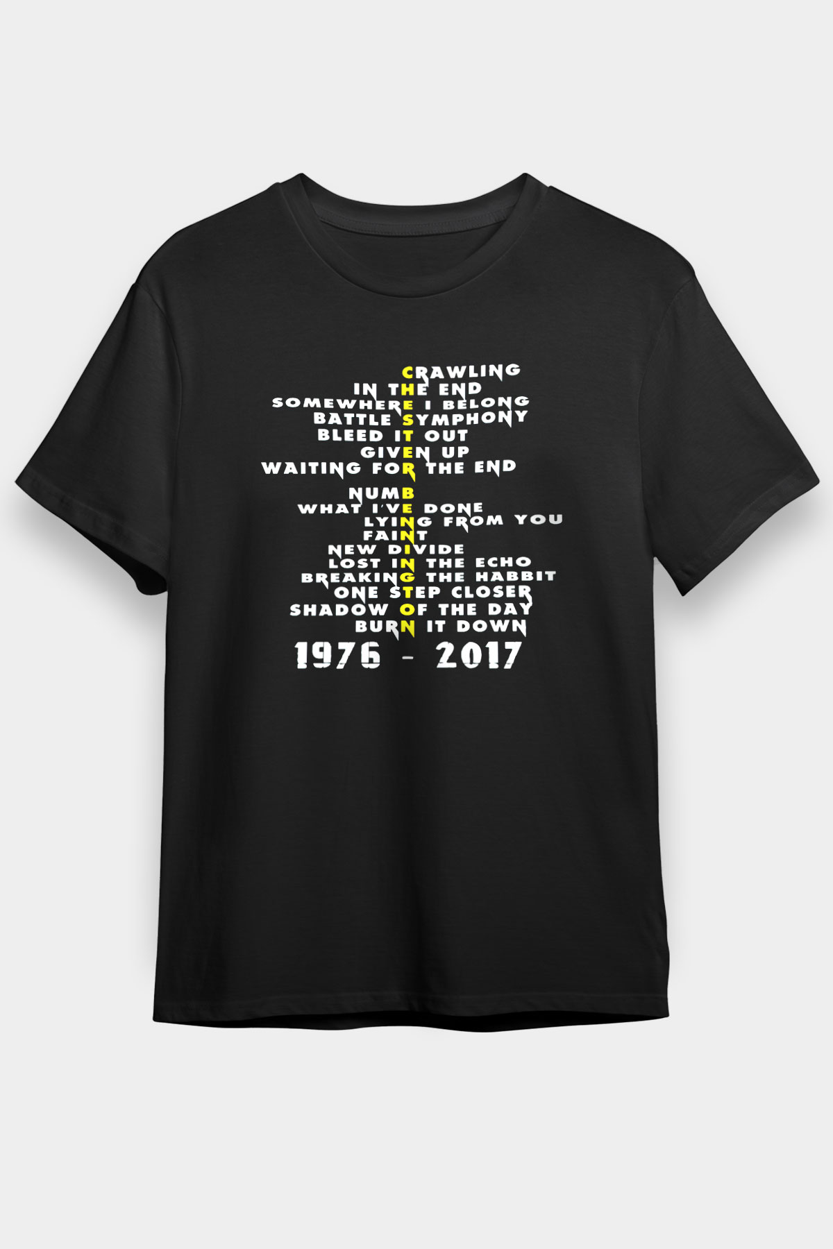 Linkin Park Siyah Unisex Tişört T-Shirt - TişörtFabrikası