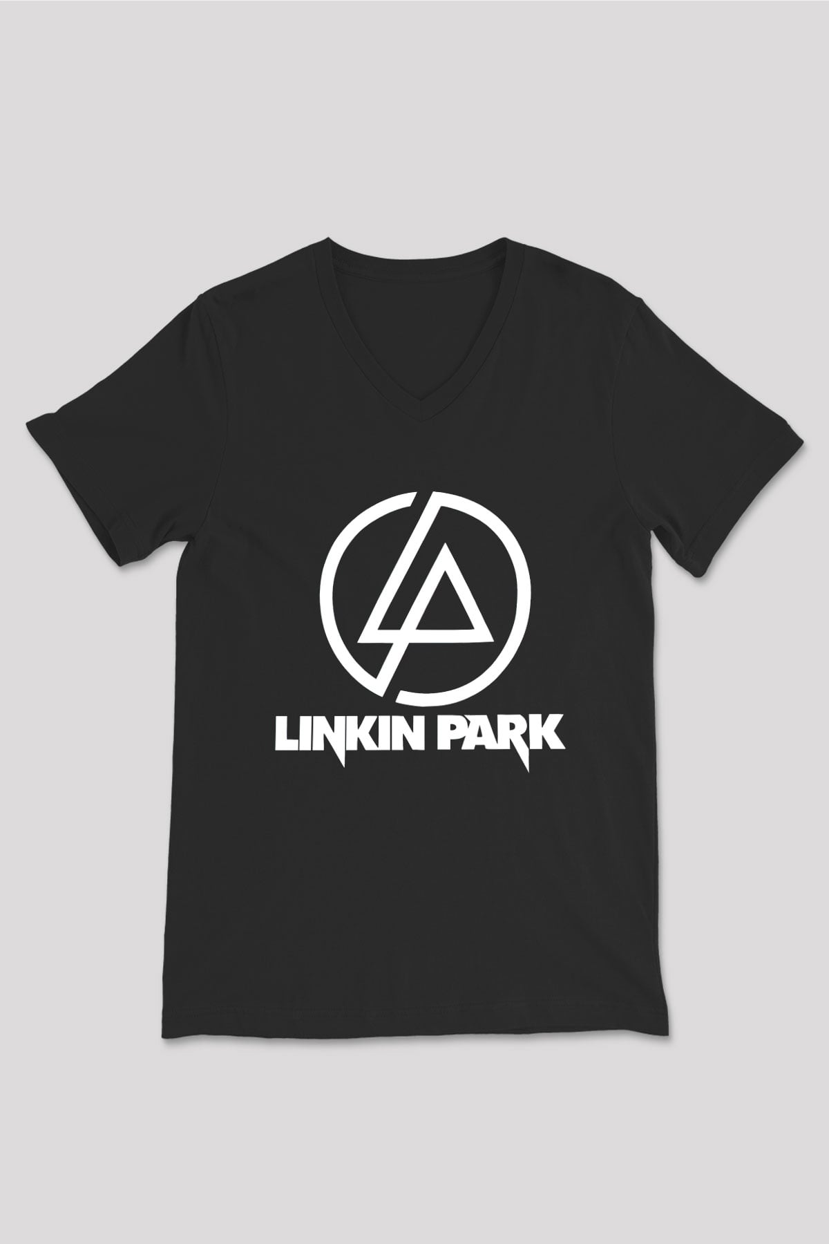 Linkin Park Siyah Unisex V Yaka Tişört T-Shirt