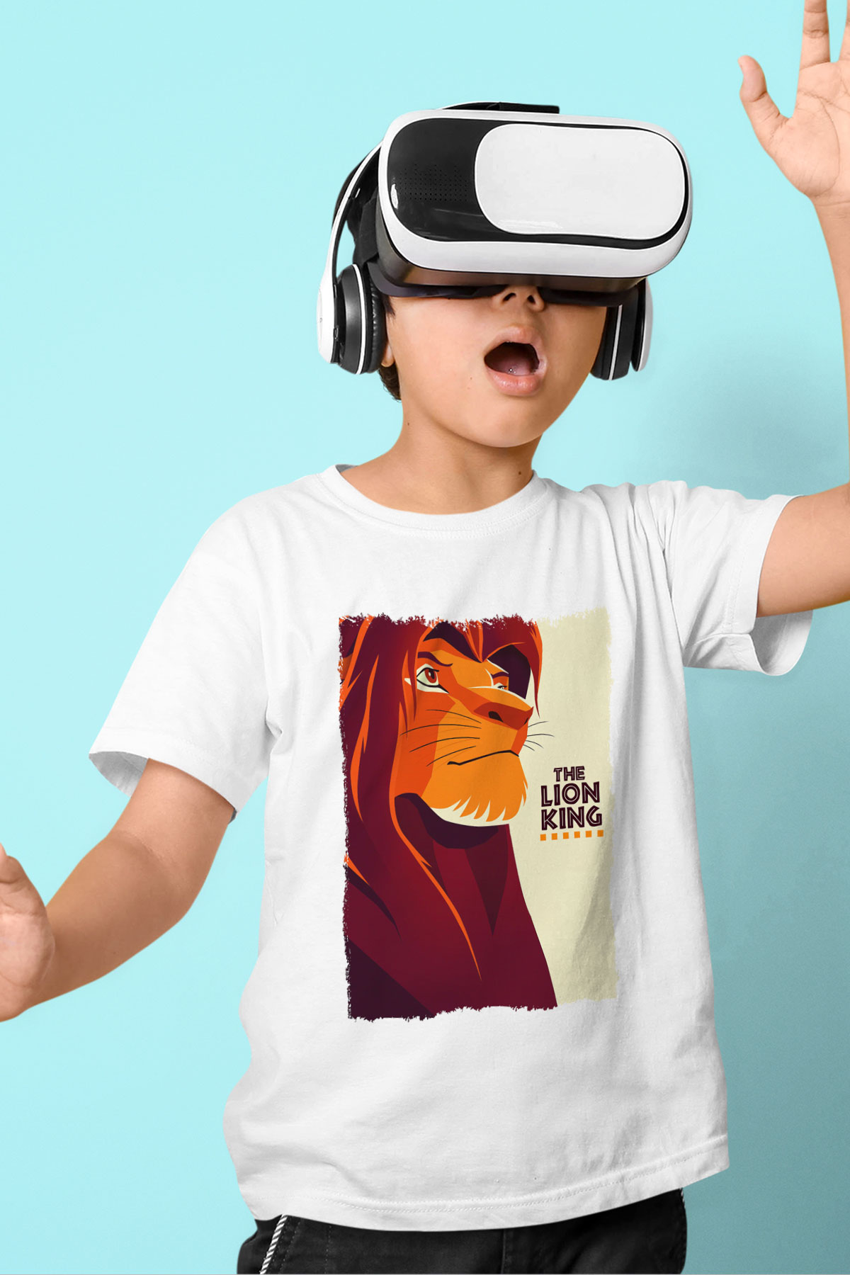 Lion King Beyaz Unisex Çocuk Tişört