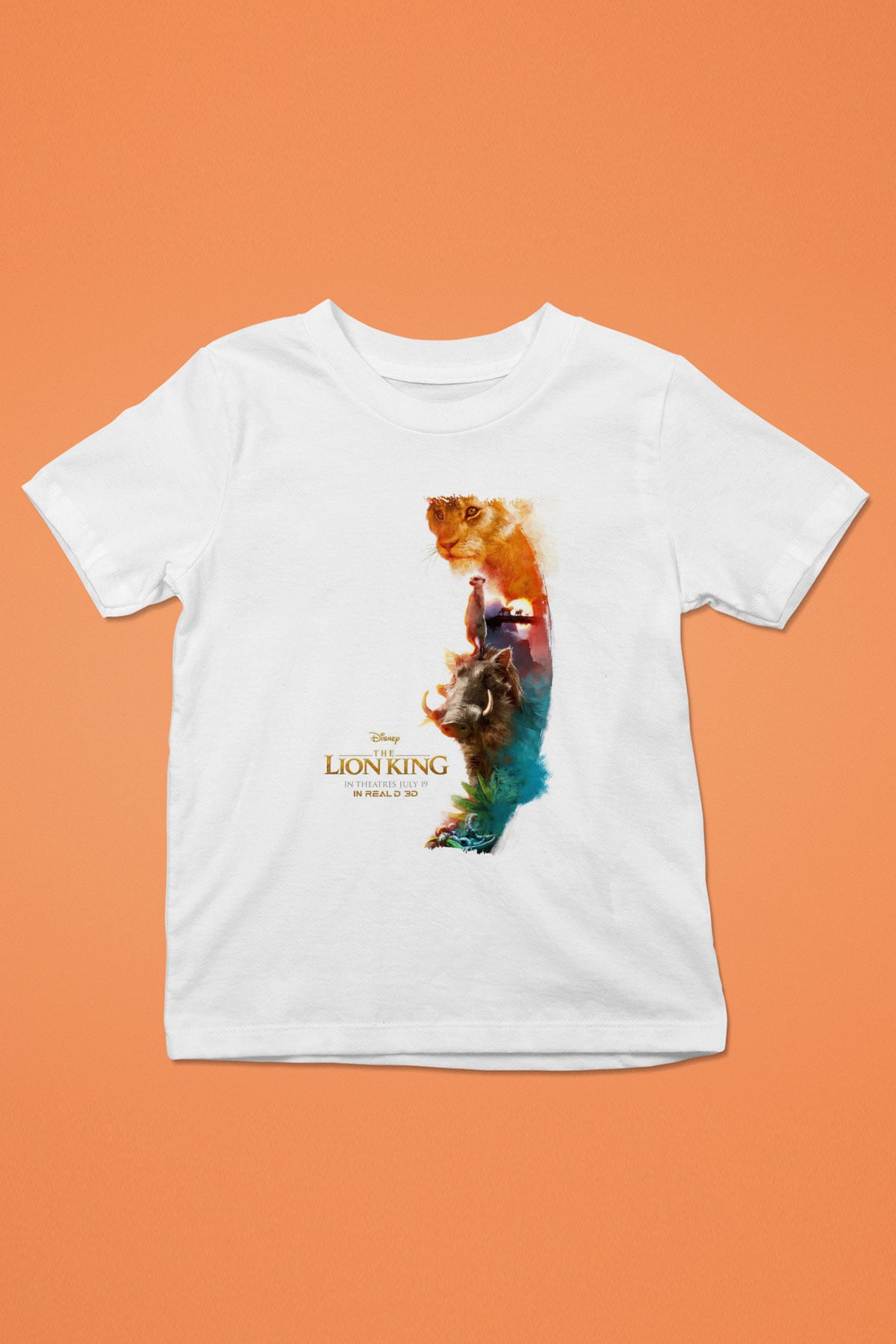 Lion King Beyaz Unisex Çocuk Tişört