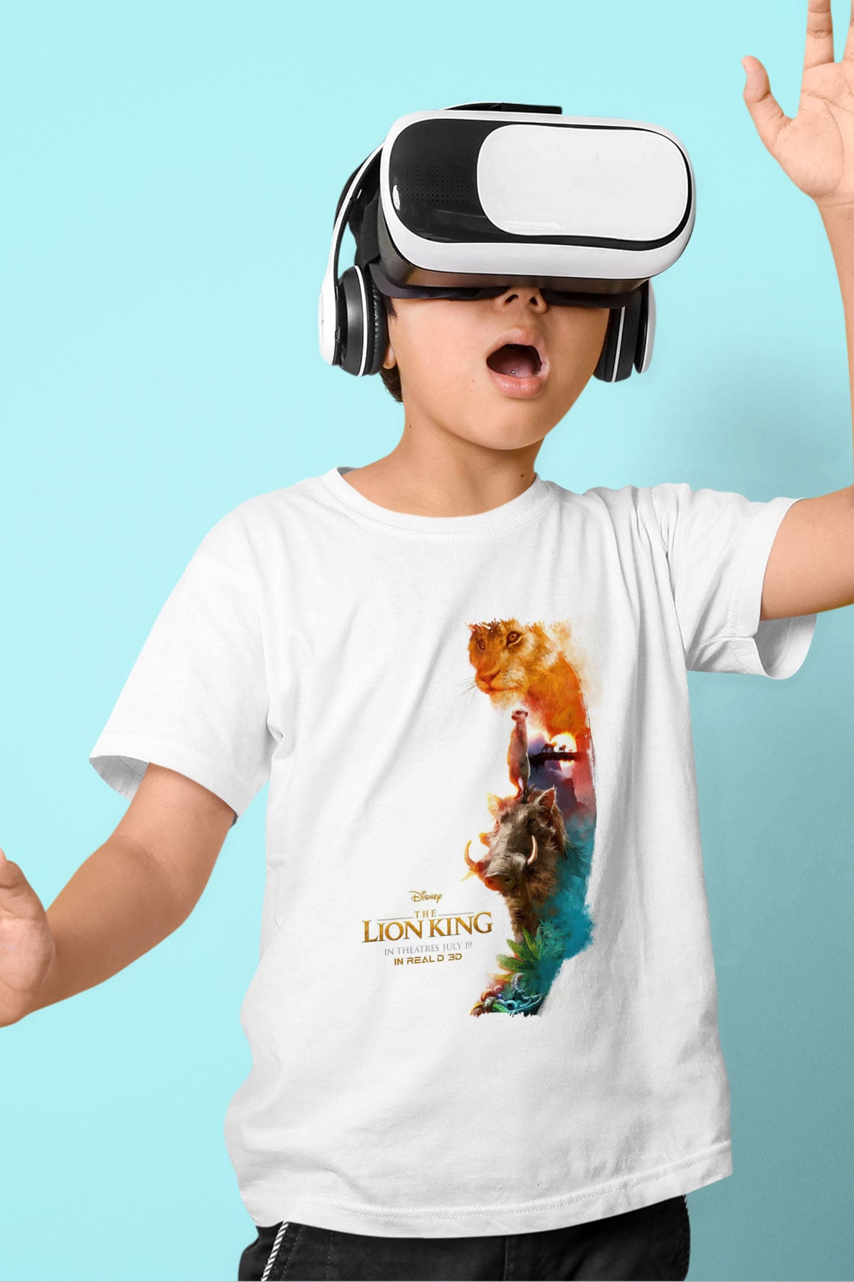 Lion King Beyaz Unisex Çocuk Tişört