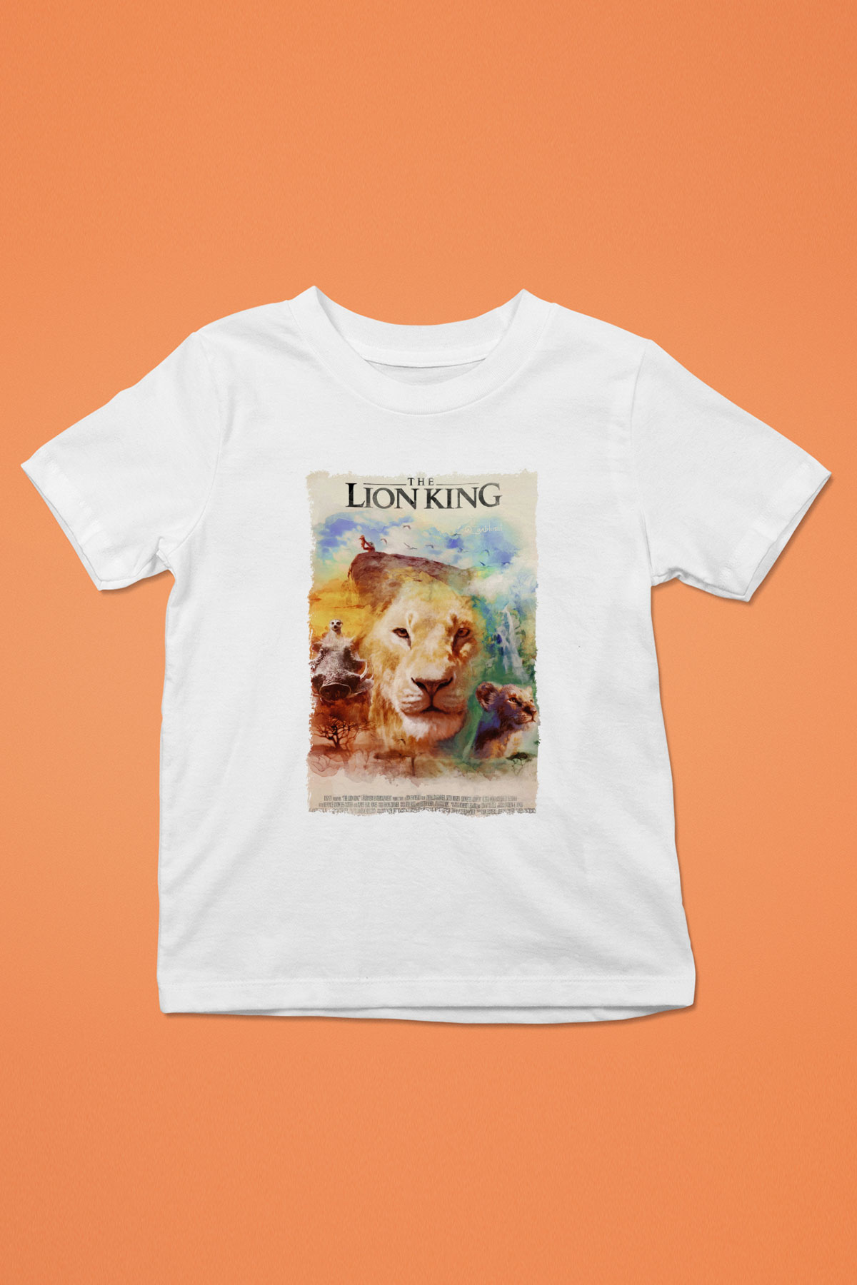 Lion King Beyaz Unisex Çocuk Tişört