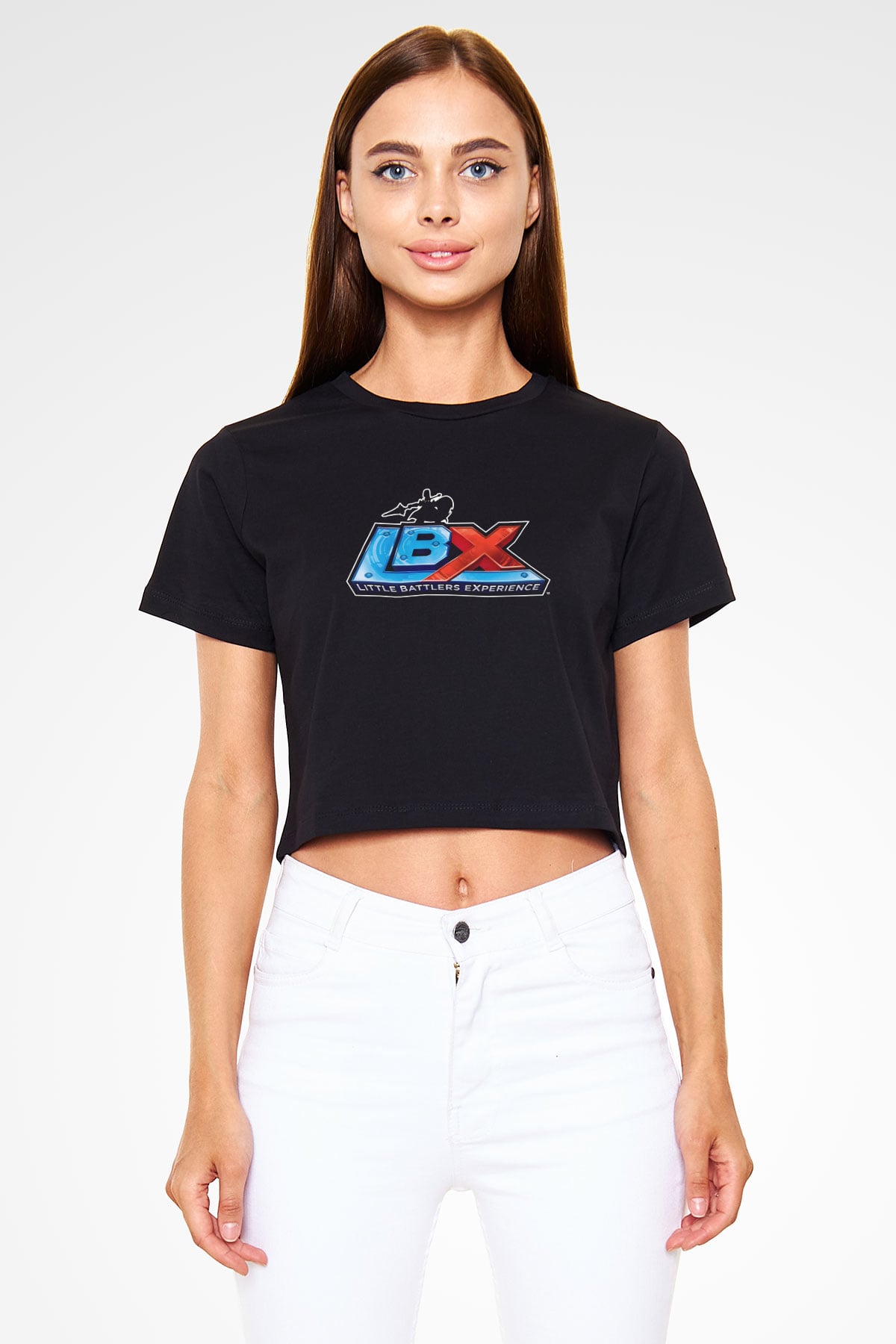 Little Battlers Experience Siyah  Crop Top Tişört