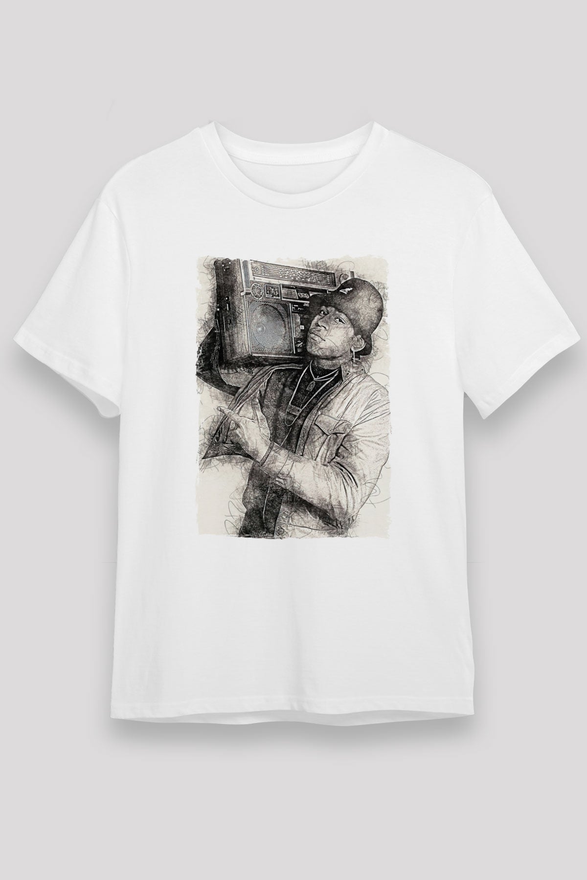 LL Cool J Beyaz Unisex Tişört T-Shirt - TişörtFabrikası