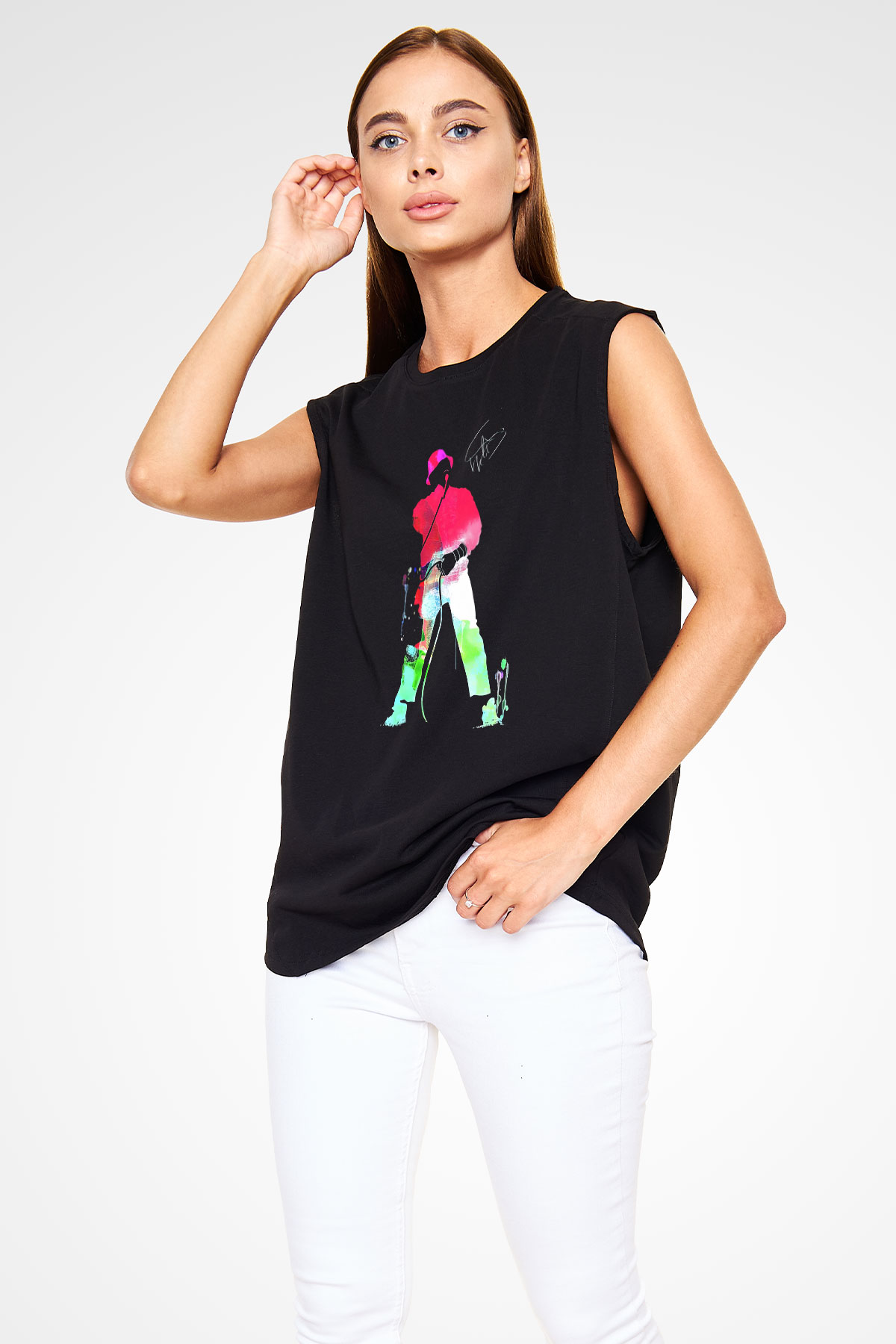LL Cool J Siyah Unisex Kolsuz Tişört