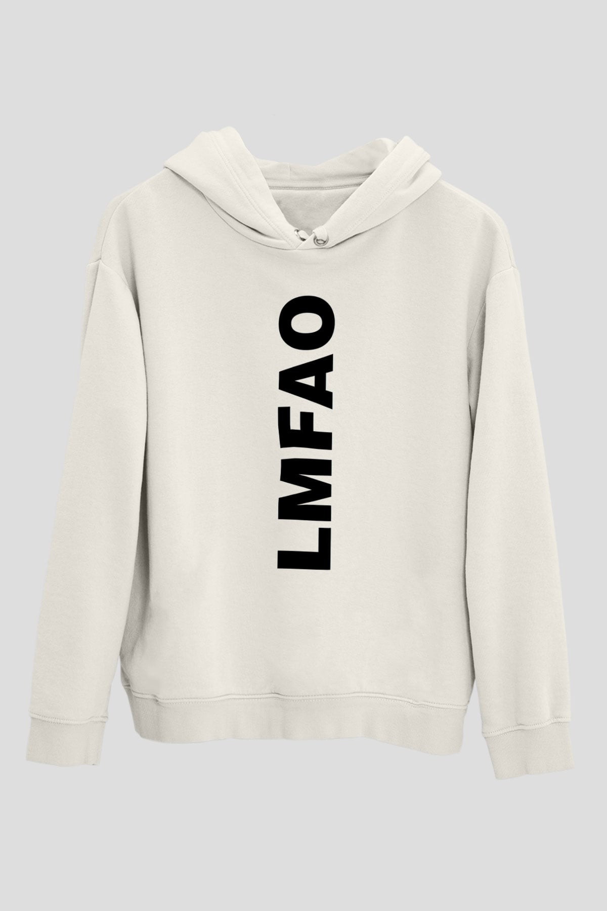 LMFAO Beyaz Unisex Kapüşonlu Sweatshirt