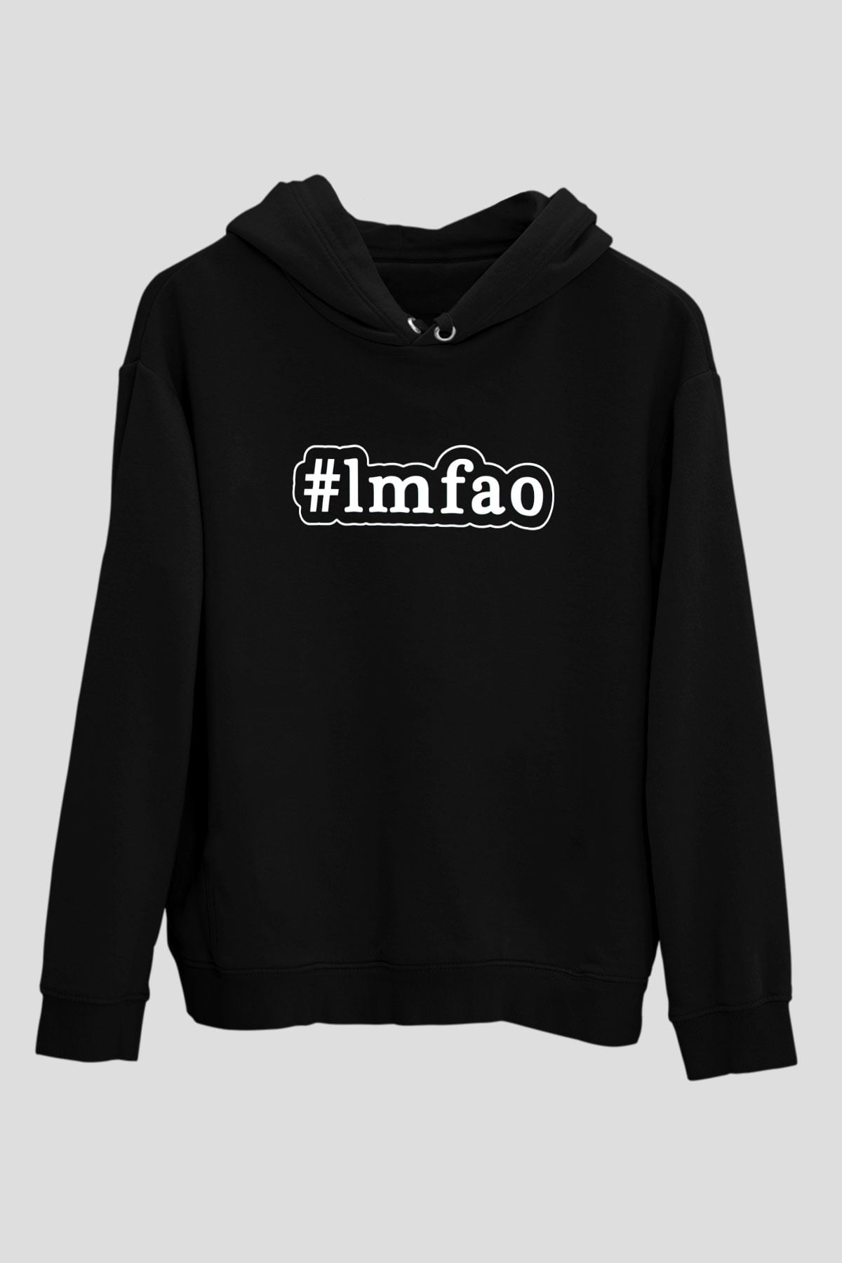 LMFAO Siyah Unisex Kapüşonlu Sweatshirt