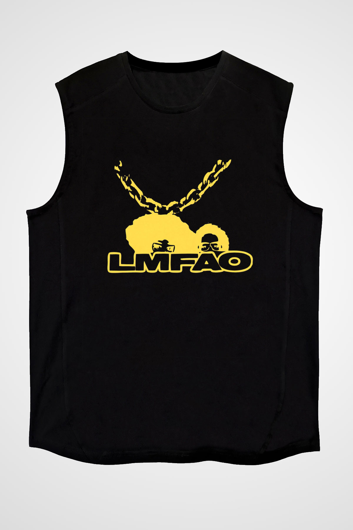 LMFAO Siyah Unisex Kolsuz Tişört