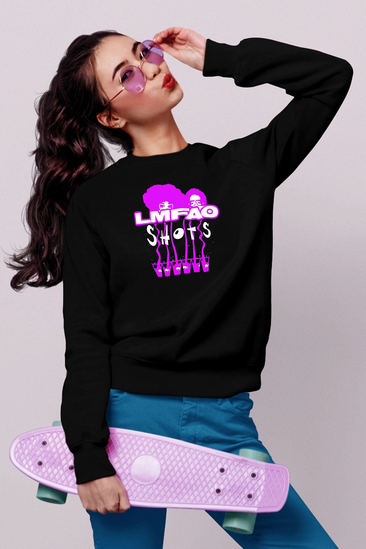LMFAO Siyah Unisex Sweatshirt