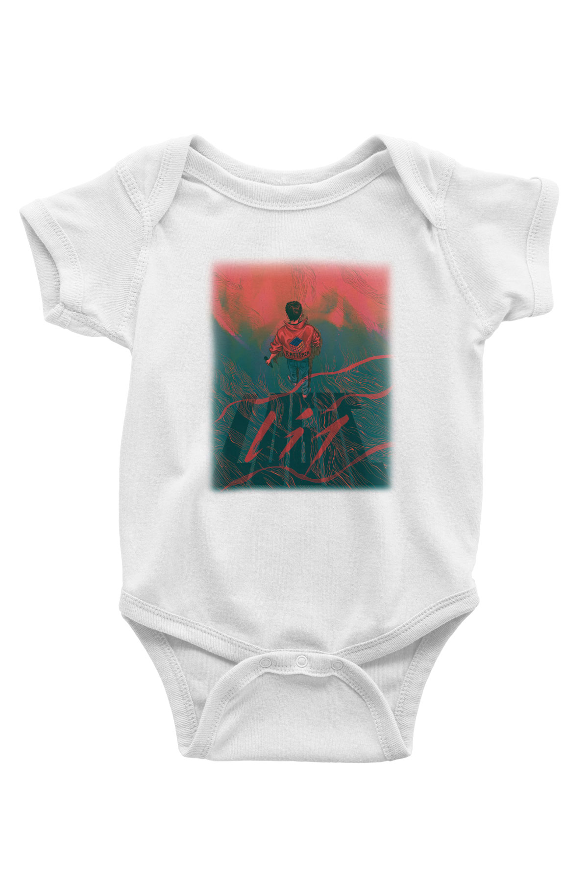 Logic Baskılı Beyaz Unisex Bebek Body - Zıbın