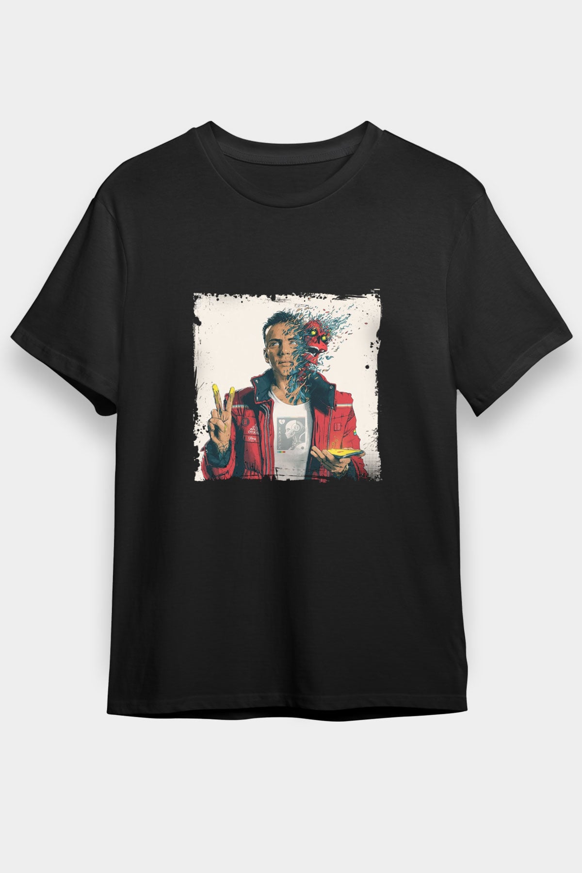 Logic Baskılı Unisex Siyah Tişört