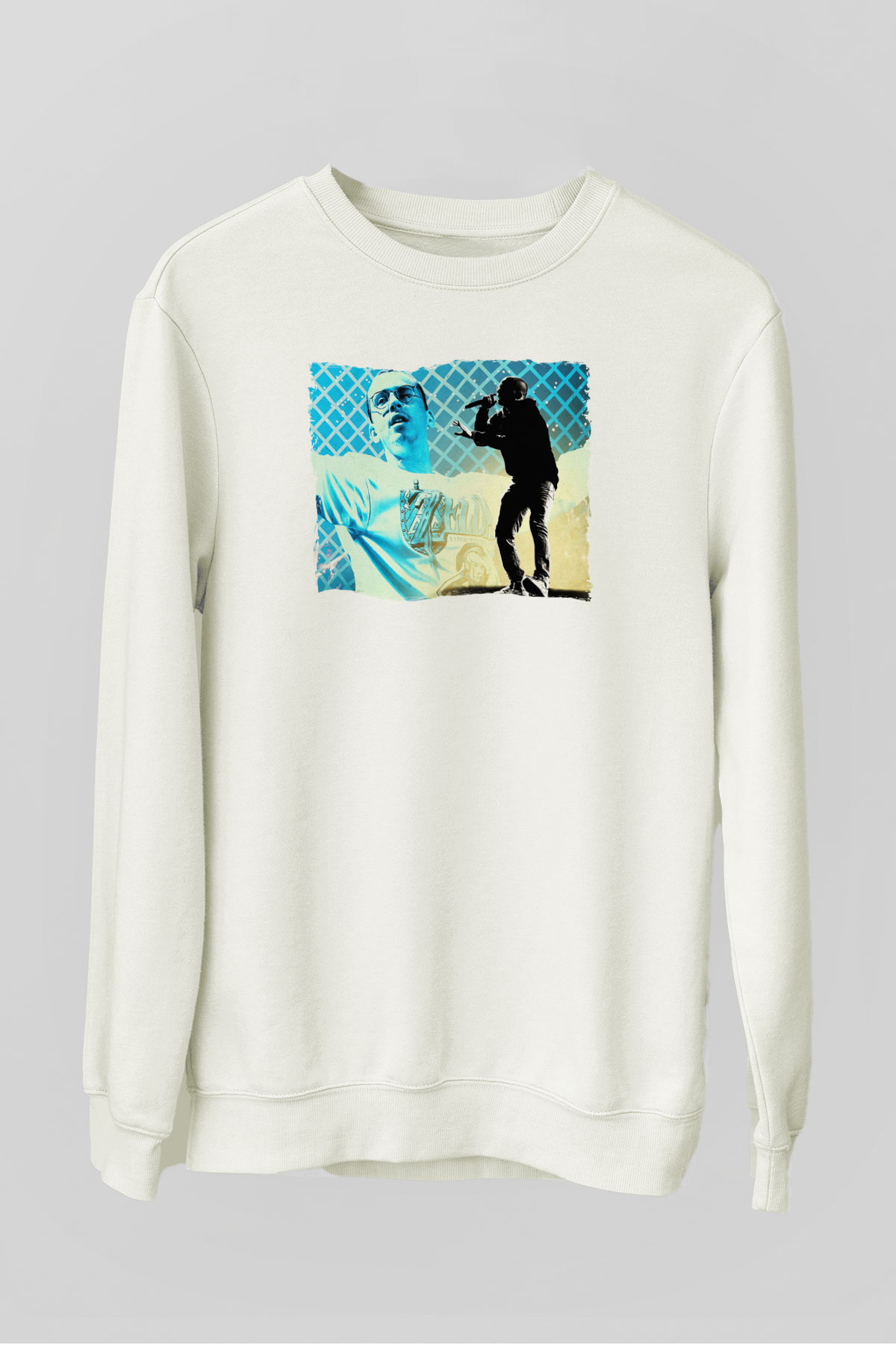 Logic Beyaz Unisex Sweatshirt