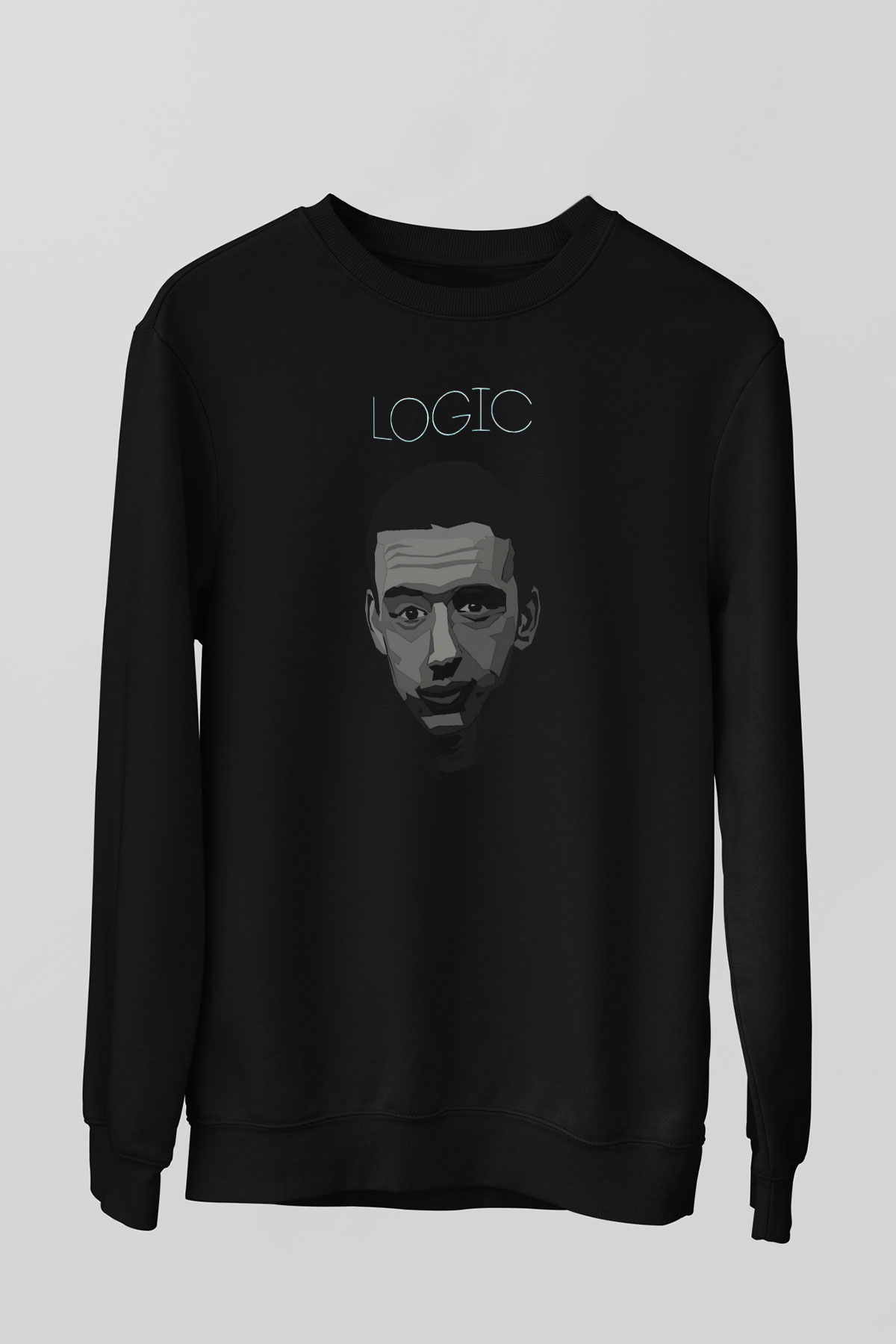 Logic Siyah Unisex Sweatshirt