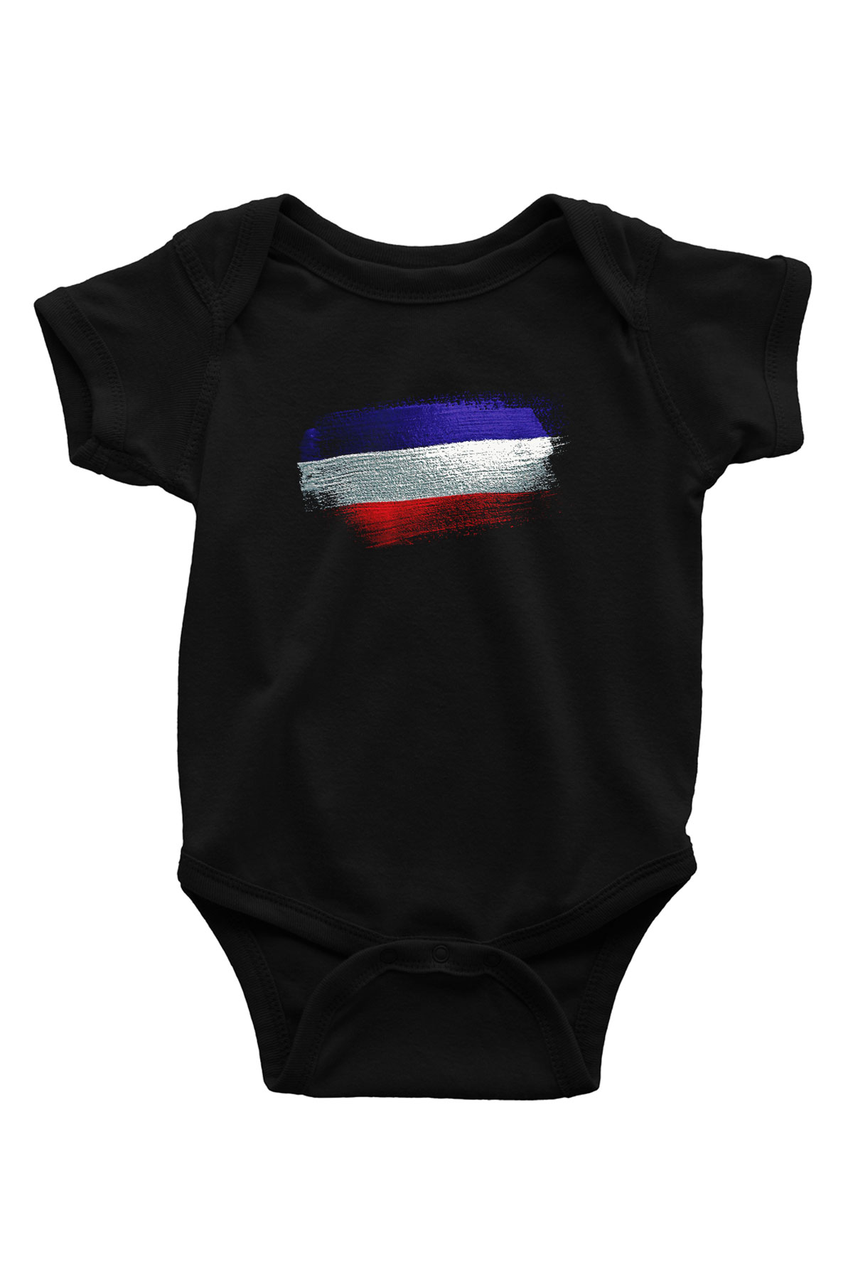 Los Altos Bayrağı Baskılı Unisex Siyah Bebek Body - Zıbın